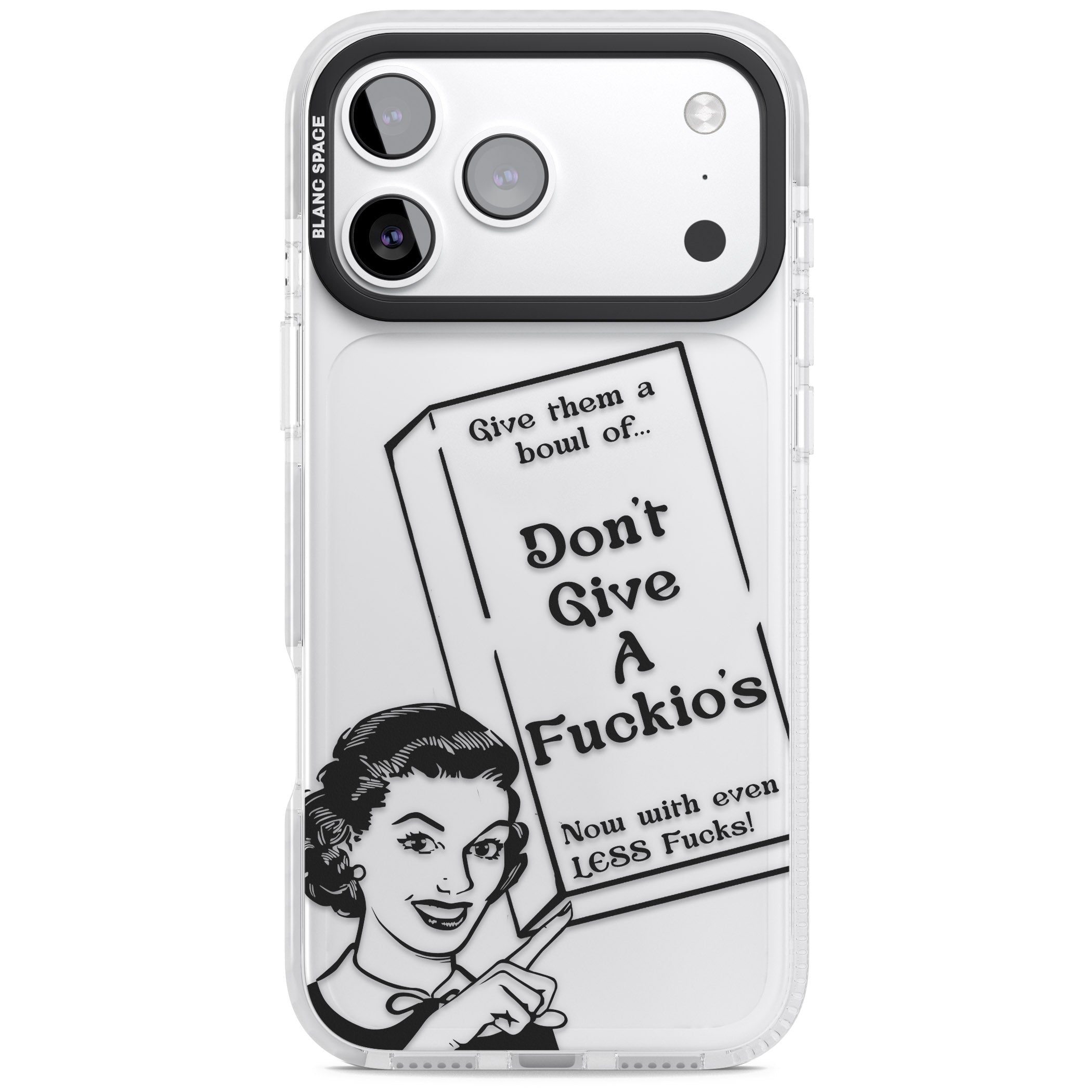 Dont Give A F Ckios Cereal iPhone 17 Pro Max Impact Clear Phone Case