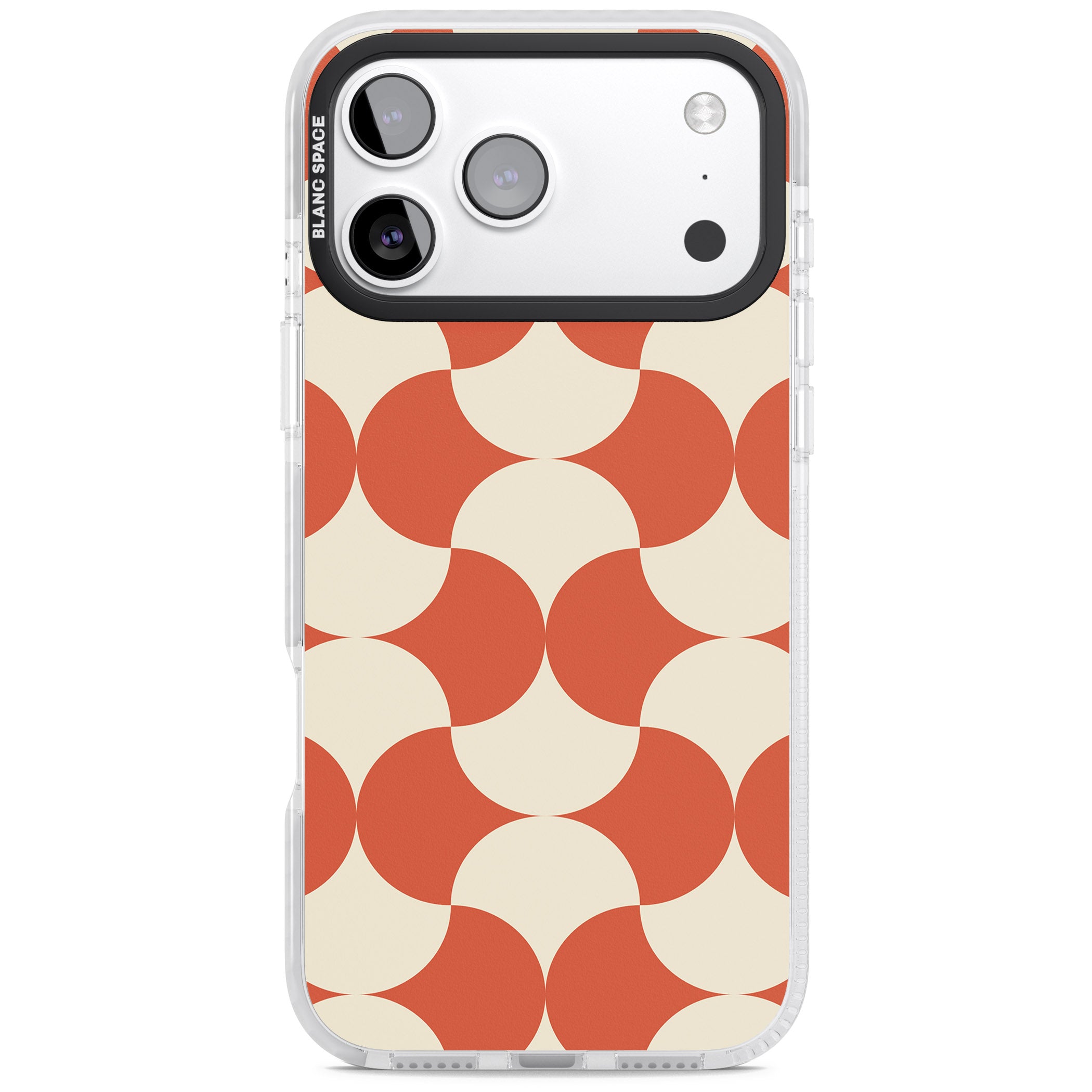 Abstract Retro Shapes iPhone 17 Pro Max Impact Clear Phone Case