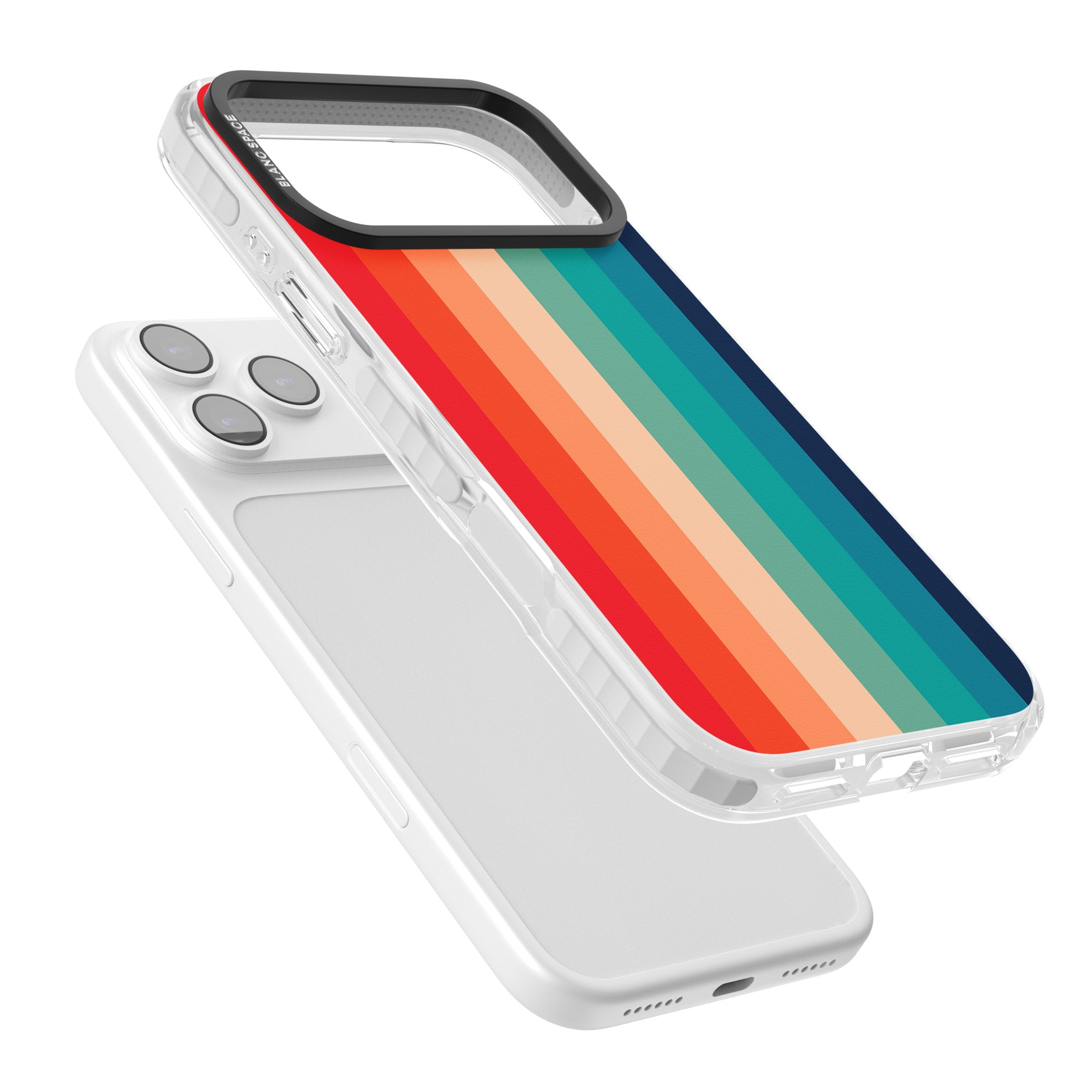 Retro 70'S Colour Palette iPhone 17 Pro Max Impact Clear Phone Case Colours