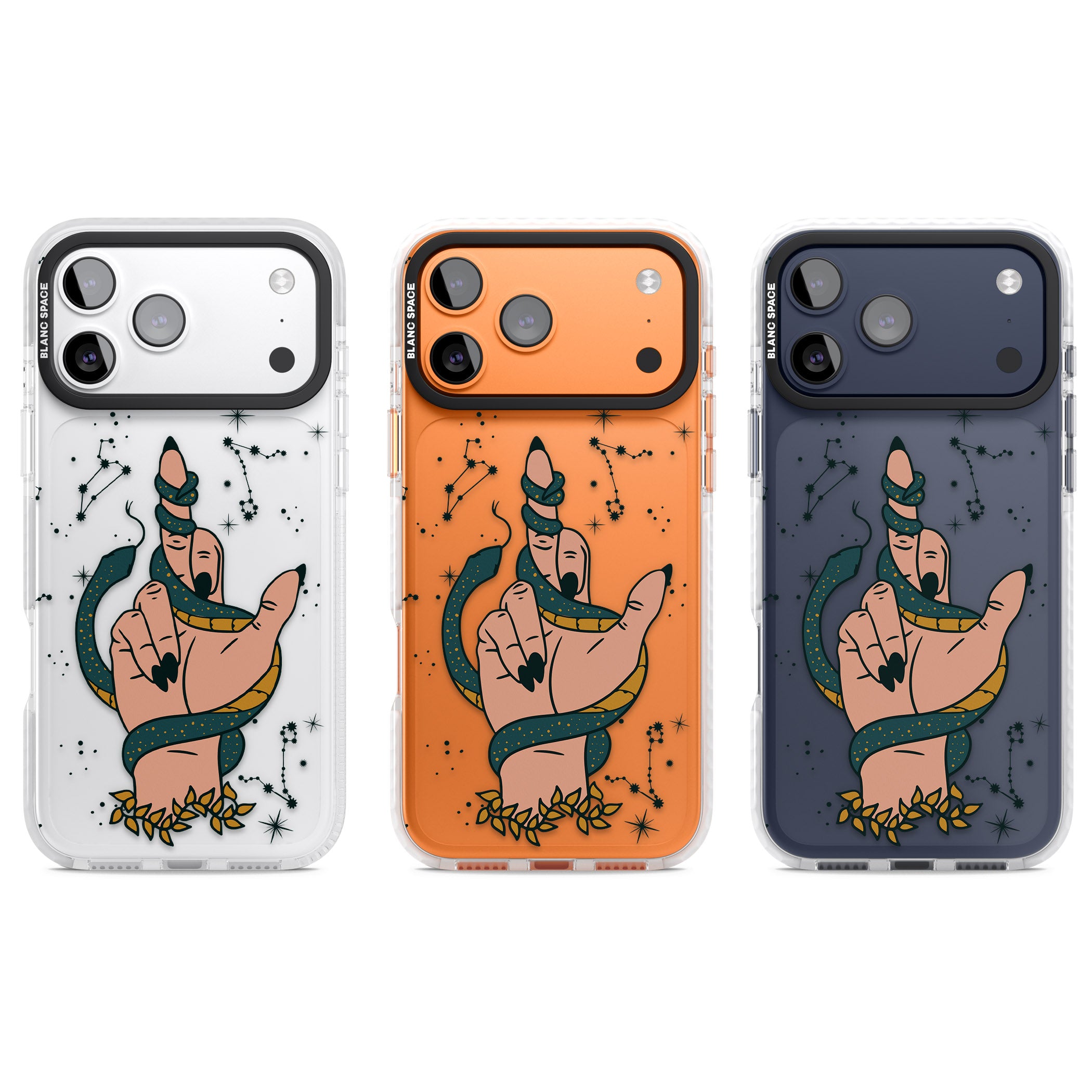 Snakes, Stars And Cynicism iPhone 17 Pro Impact Clear Phone Case APT Impact Protection