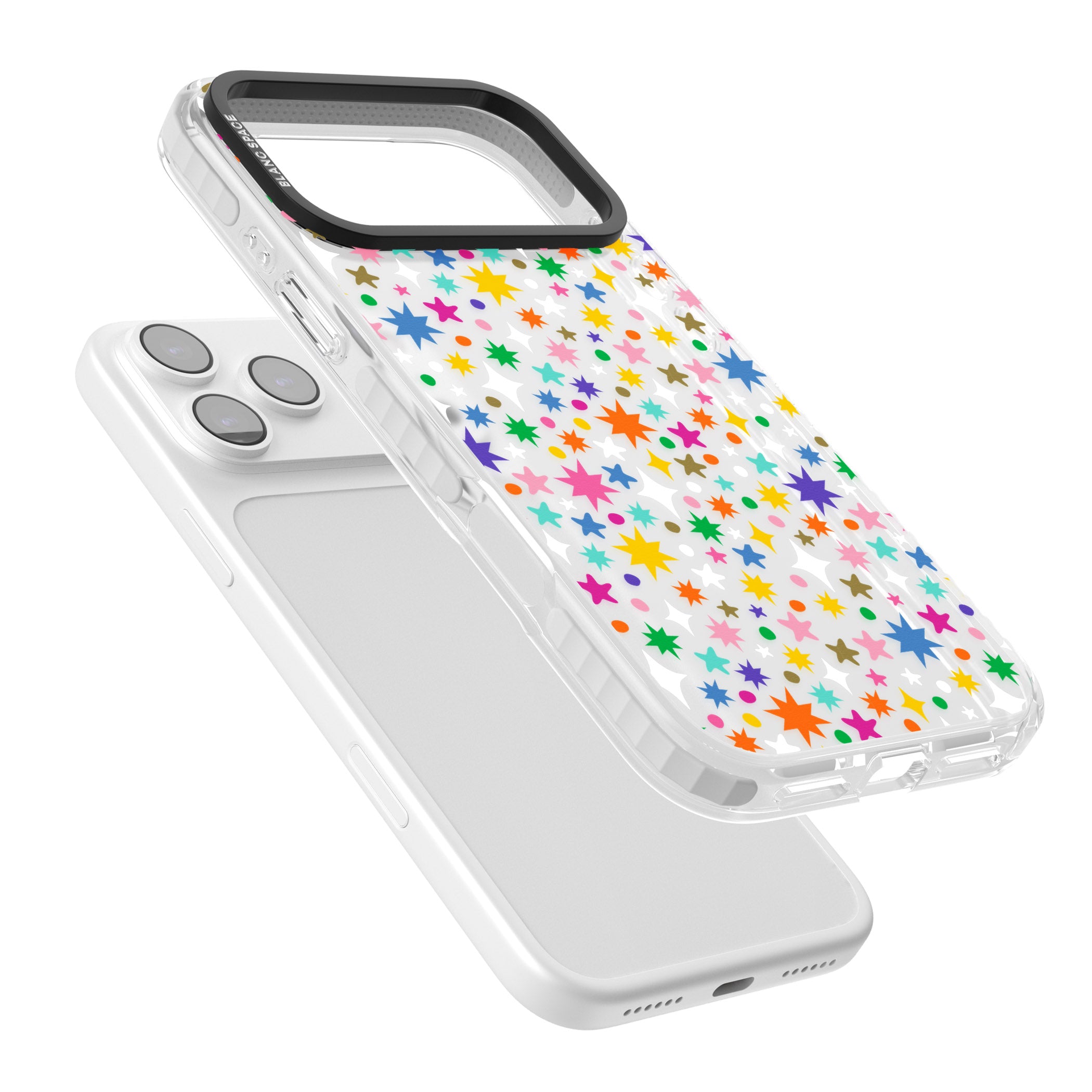 Rainbow Starburst iPhone 17 Pro Max Impact Clear Phone Case Colours