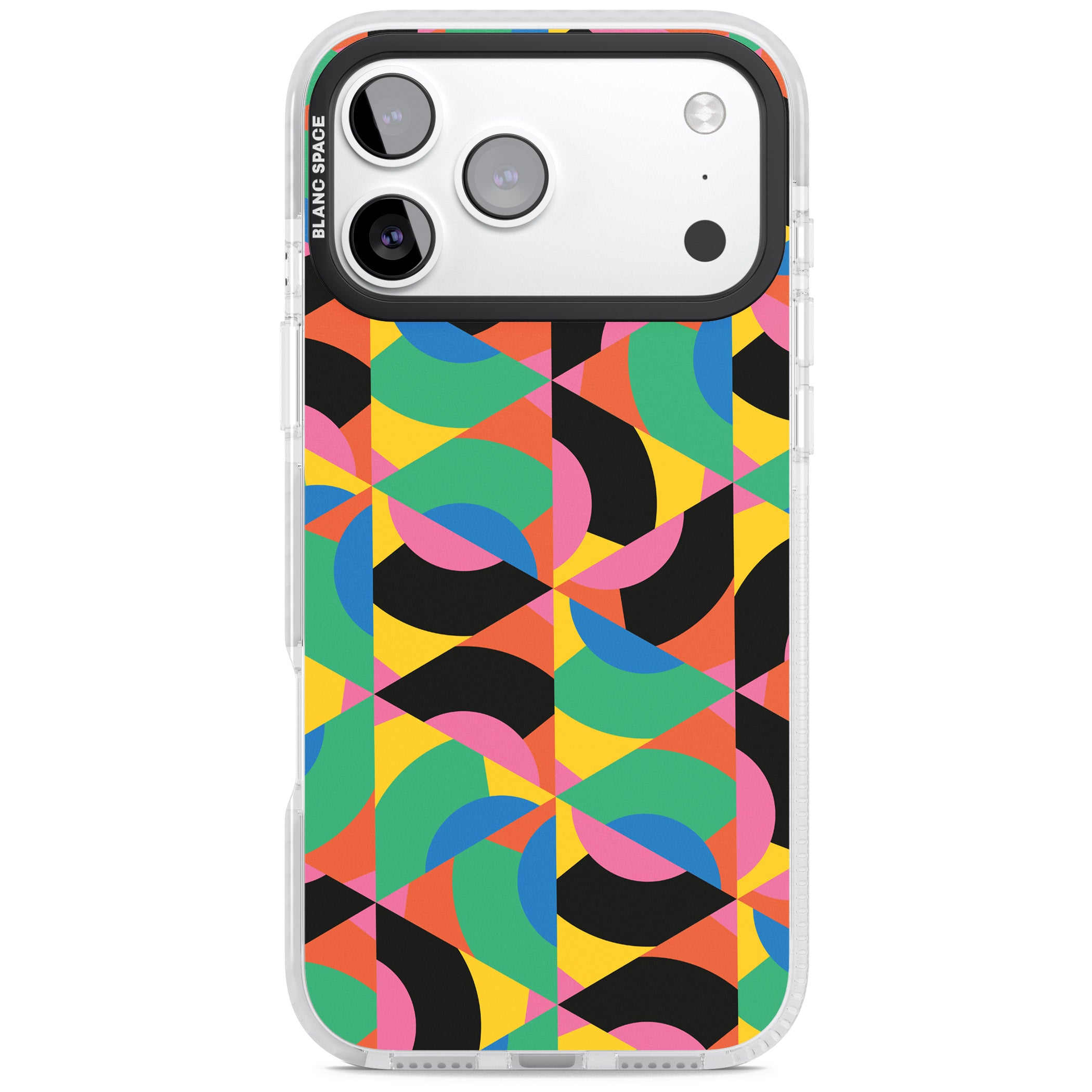 Abstract Carnival iPhone 17 Pro Max Impact Clear Phone Case