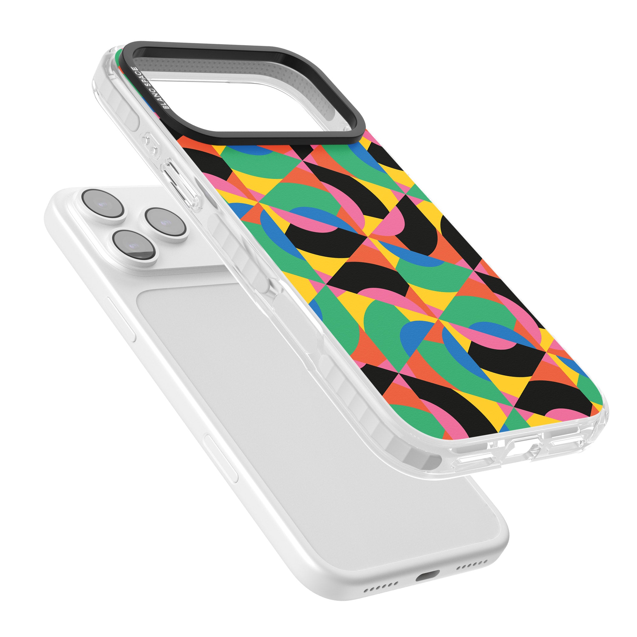 Abstract Carnival iPhone 17 Pro Max Impact Clear Phone Case Colours