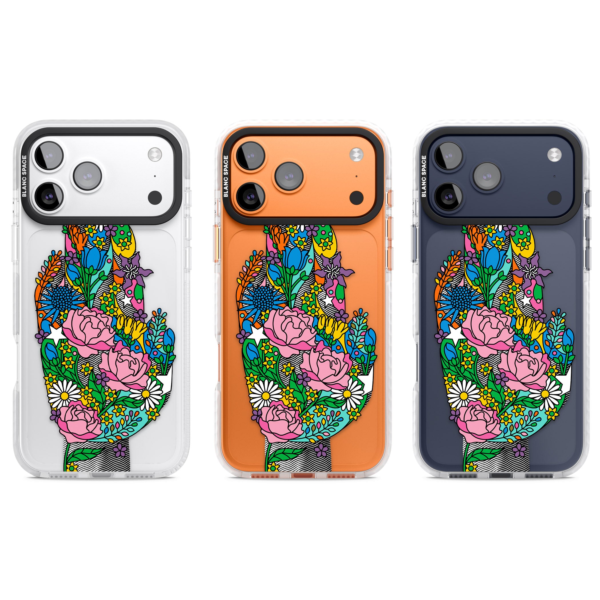Garden Touch iPhone 17 Pro Impact Clear Phone Case APT Impact Protection