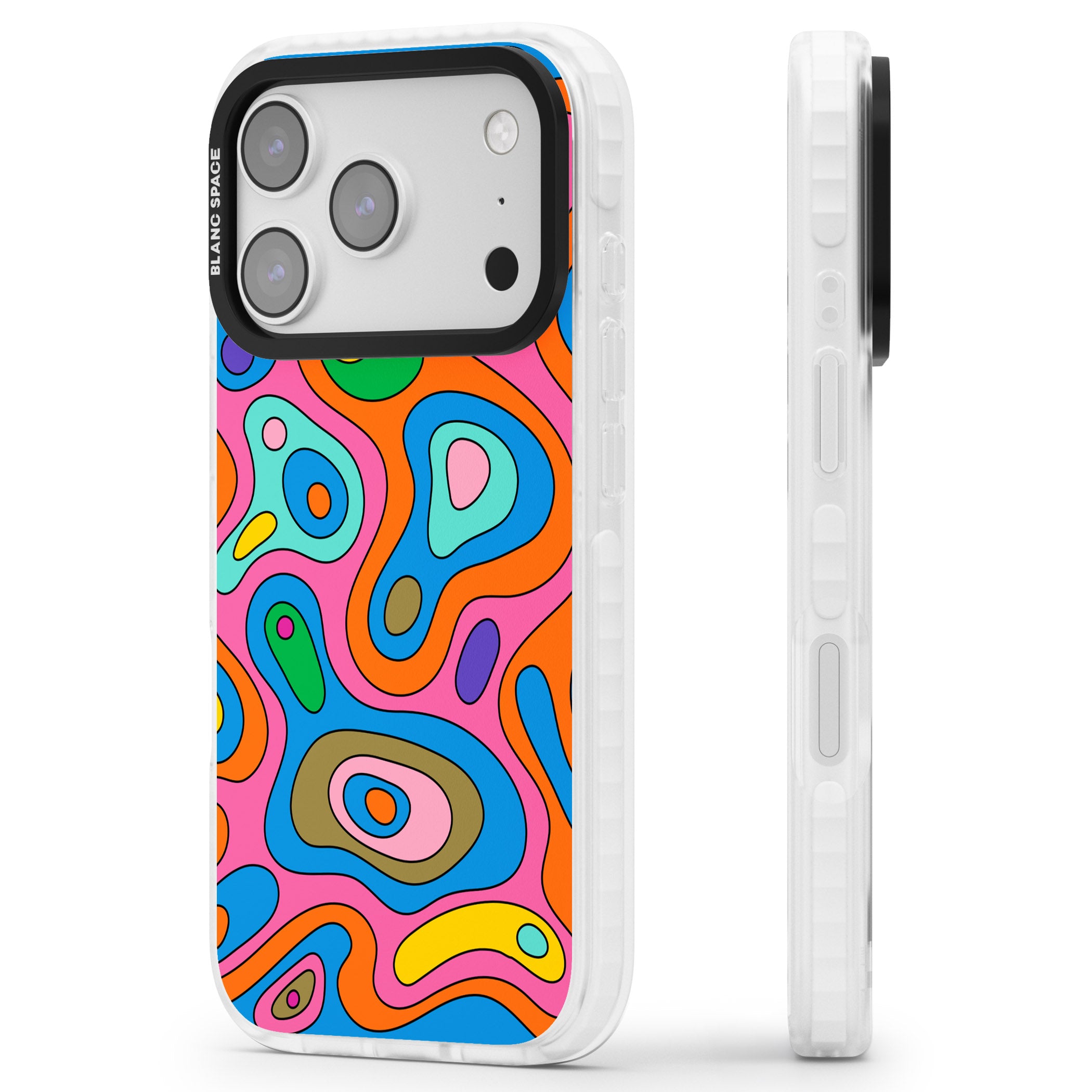 Euphoria iPhone 17 Pro Max Impact Clear Phone Case Side Profile