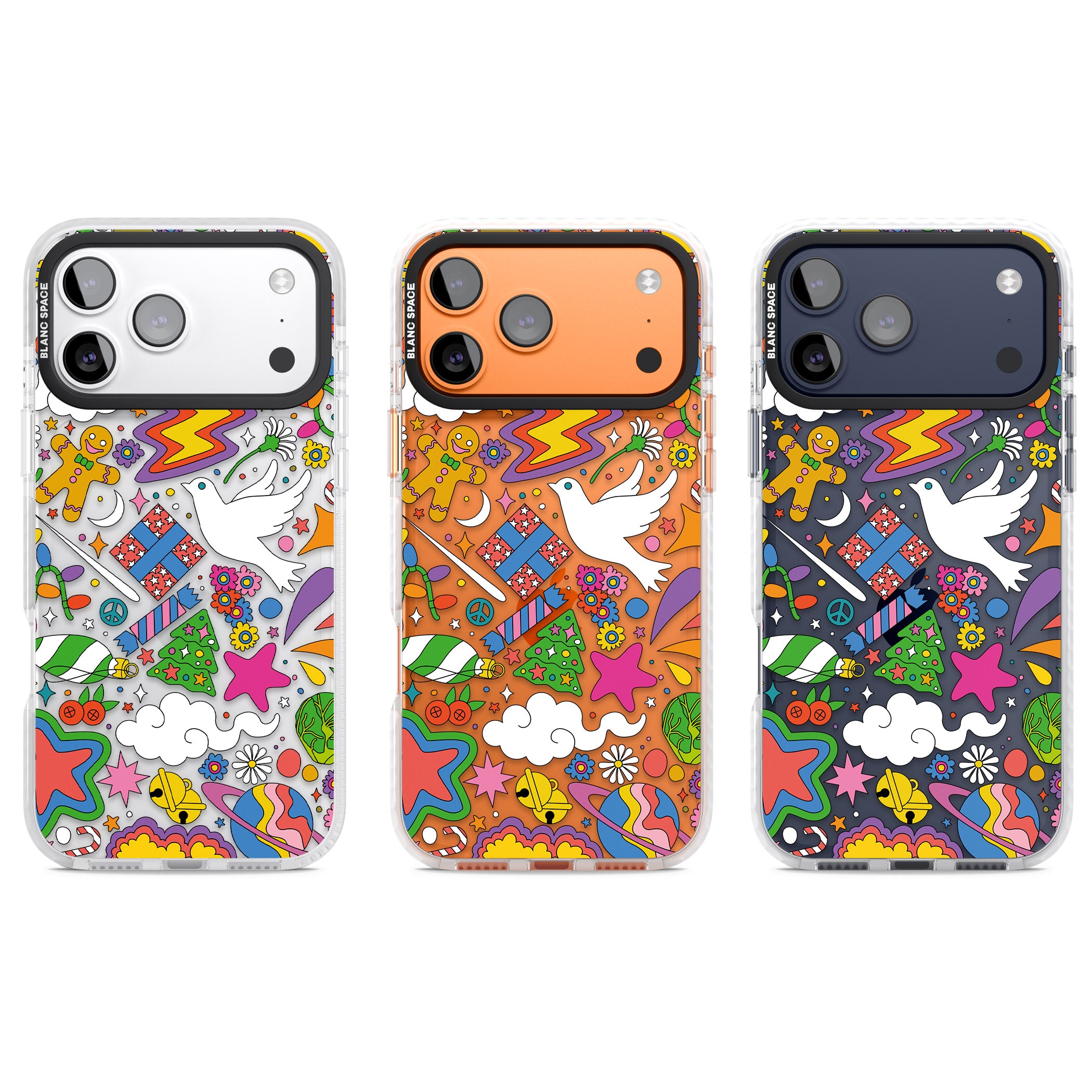 Whimsical Wonderland iPhone 17 Pro Impact Clear Phone Case APT Impact Protection