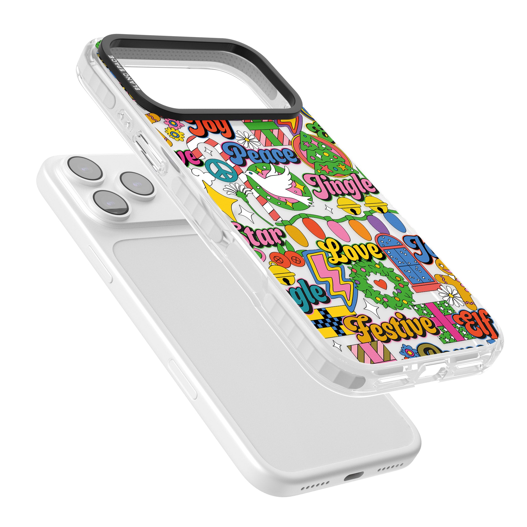 Peace & Festivities iPhone 17 Pro Max Impact Clear Phone Case Colours