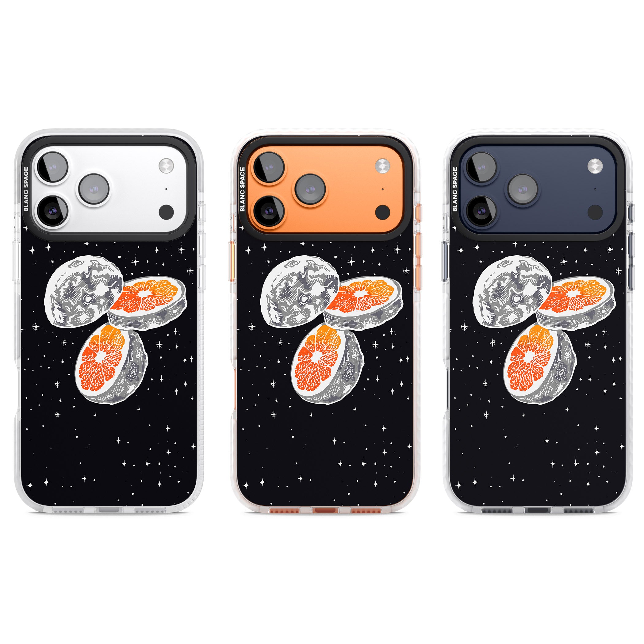 Blood Orange Moon iPhone 17 Pro Impact Clear Phone Case APT Impact Protection