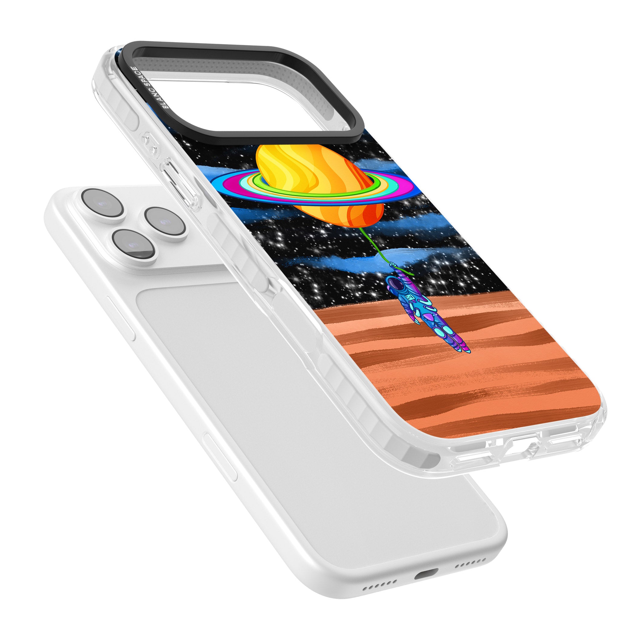 World On Helium iPhone 17 Pro Max Impact Clear Phone Case Colours