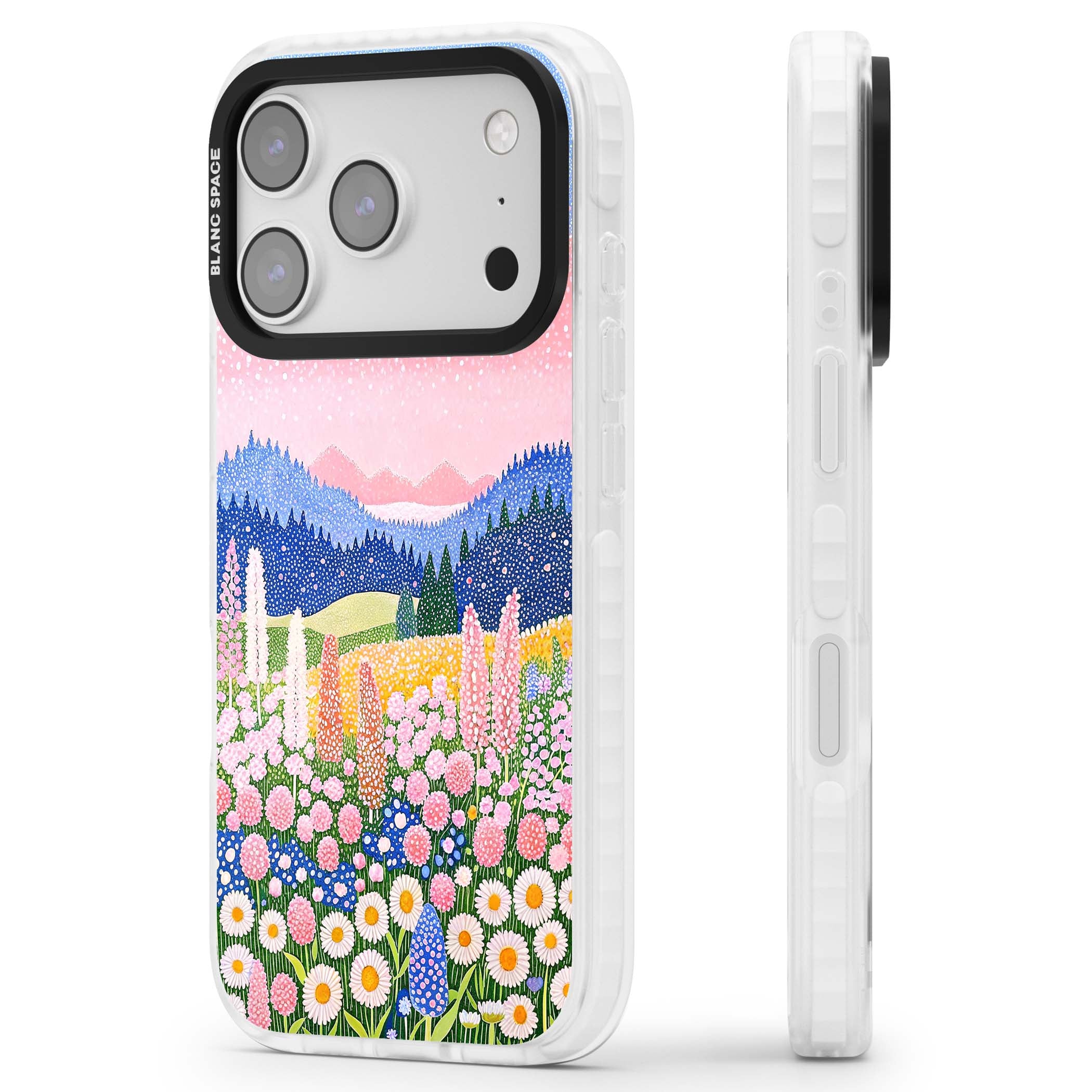 Valley Horizon cottagecore iPhone case | Black Impact case for iPhone 17 Pro, iPhone 17 Pro Max