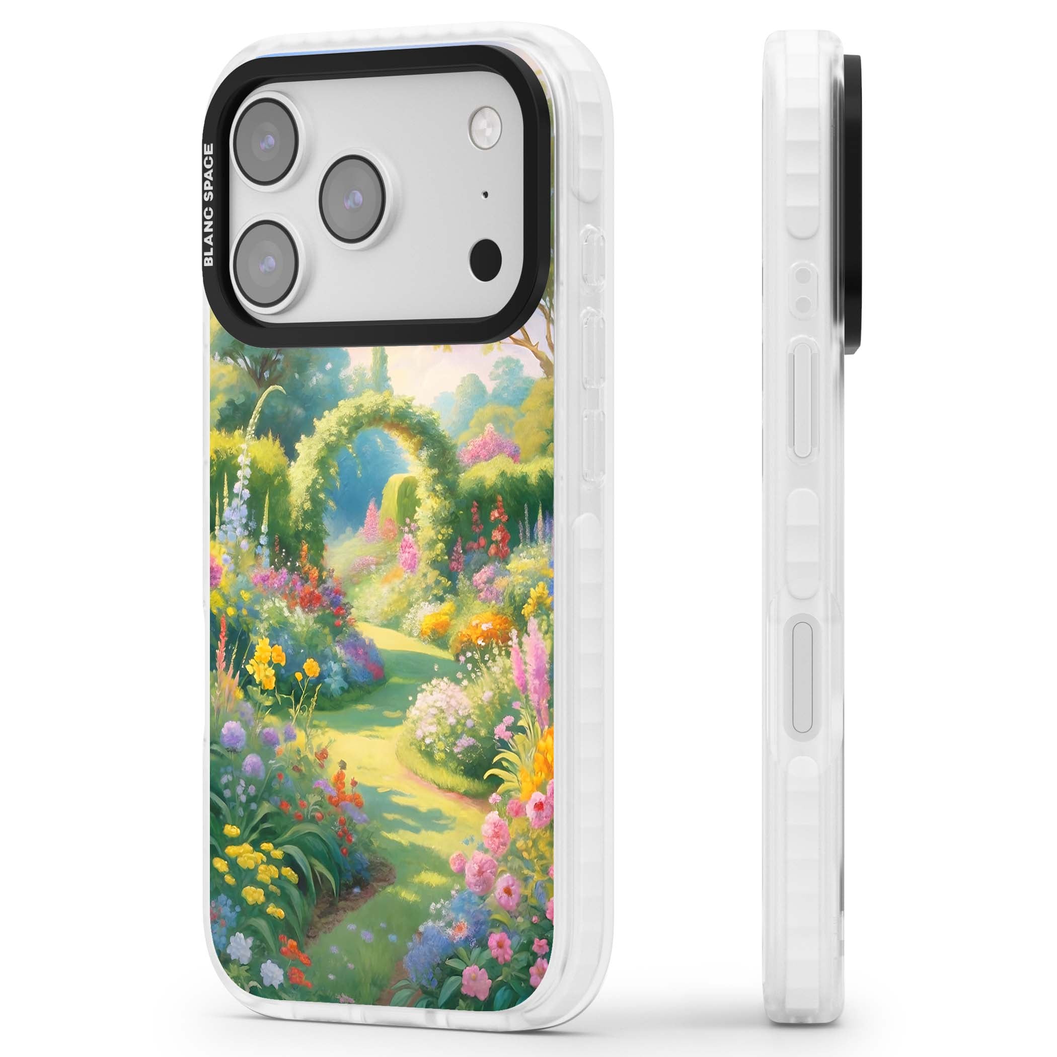 The Painter's Garden floral iPhone case | Black Impact case for iPhone 17 Pro, iPhone 17 Pro Max