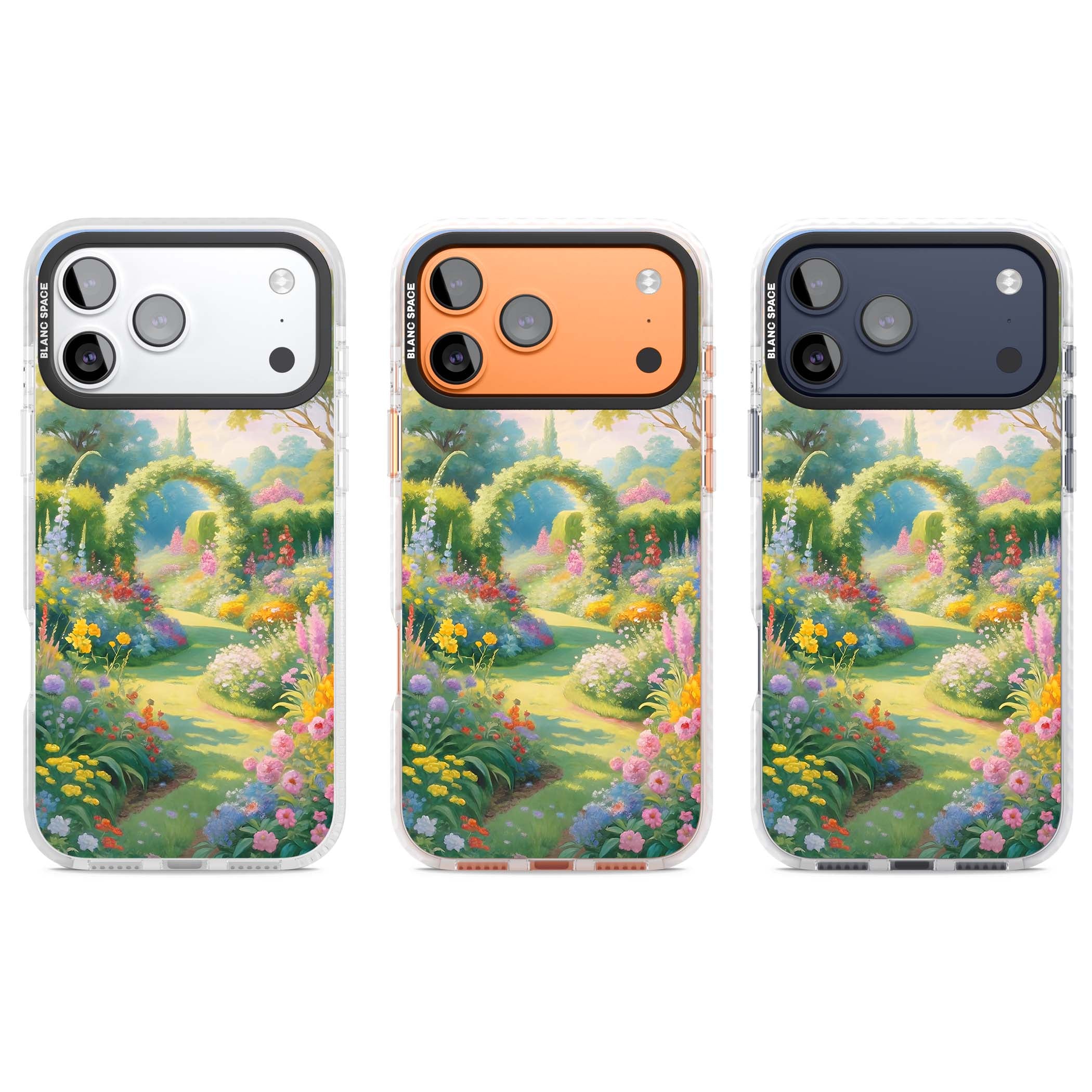 The Painter's Garden floral iPhone case | Black Impact case for iPhone 17 Pro, iPhone 17 Pro Max