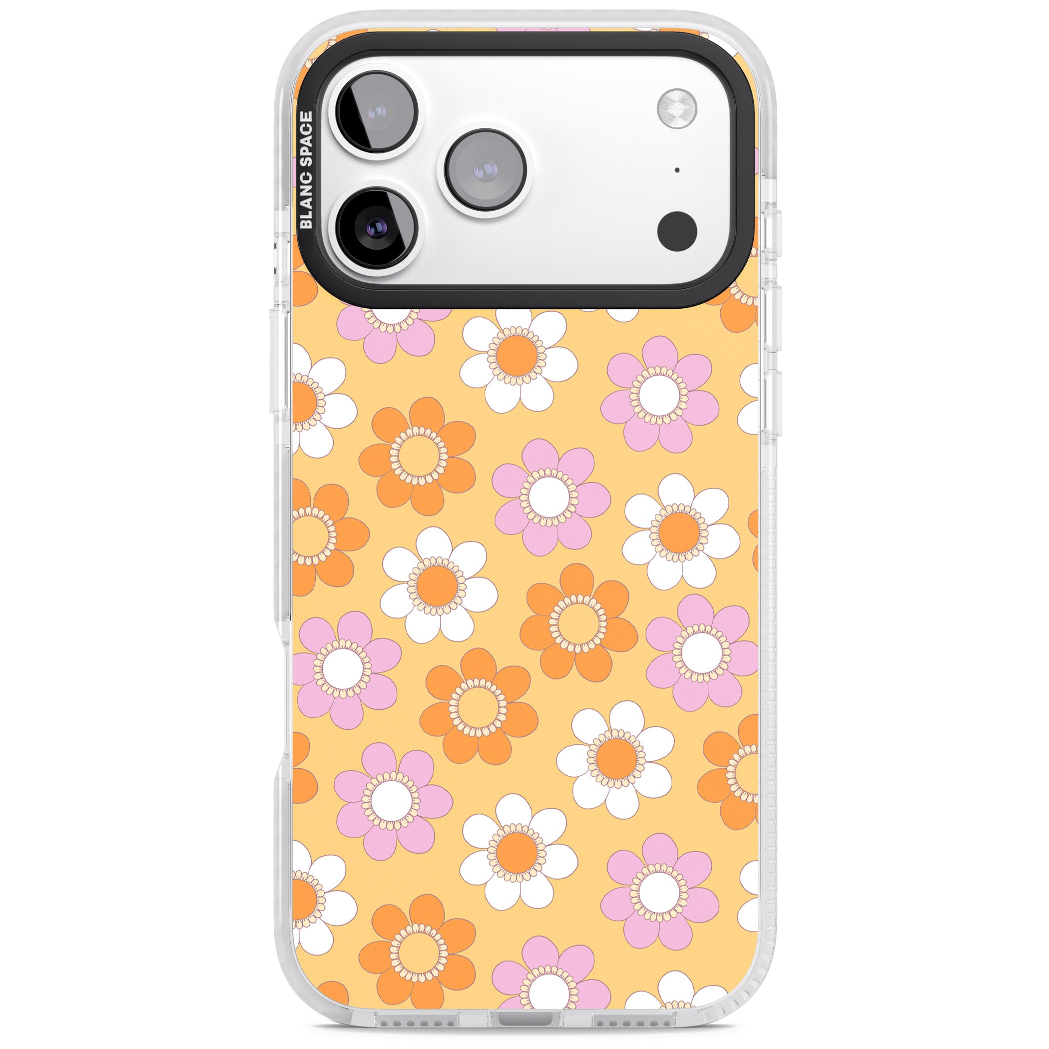 Sunny Flower Mix iPhone 17 Pro Max Impact Clear Phone Case