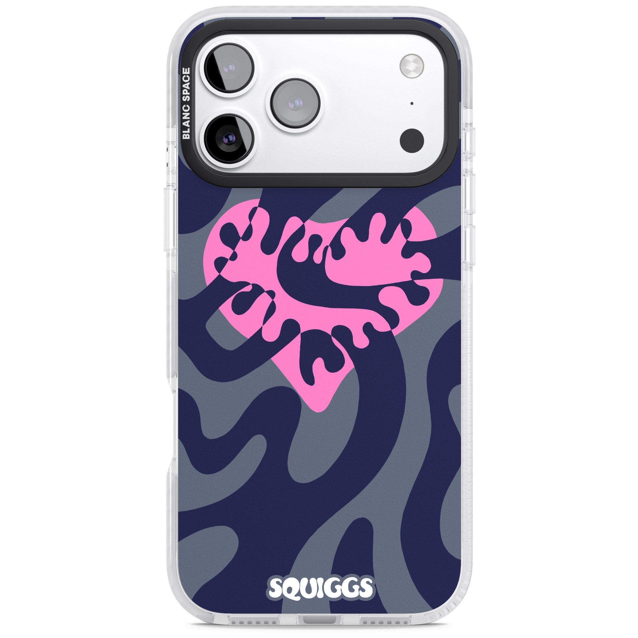 Abstract Heart iPhone 17 Pro Max Impact Clear Phone Case