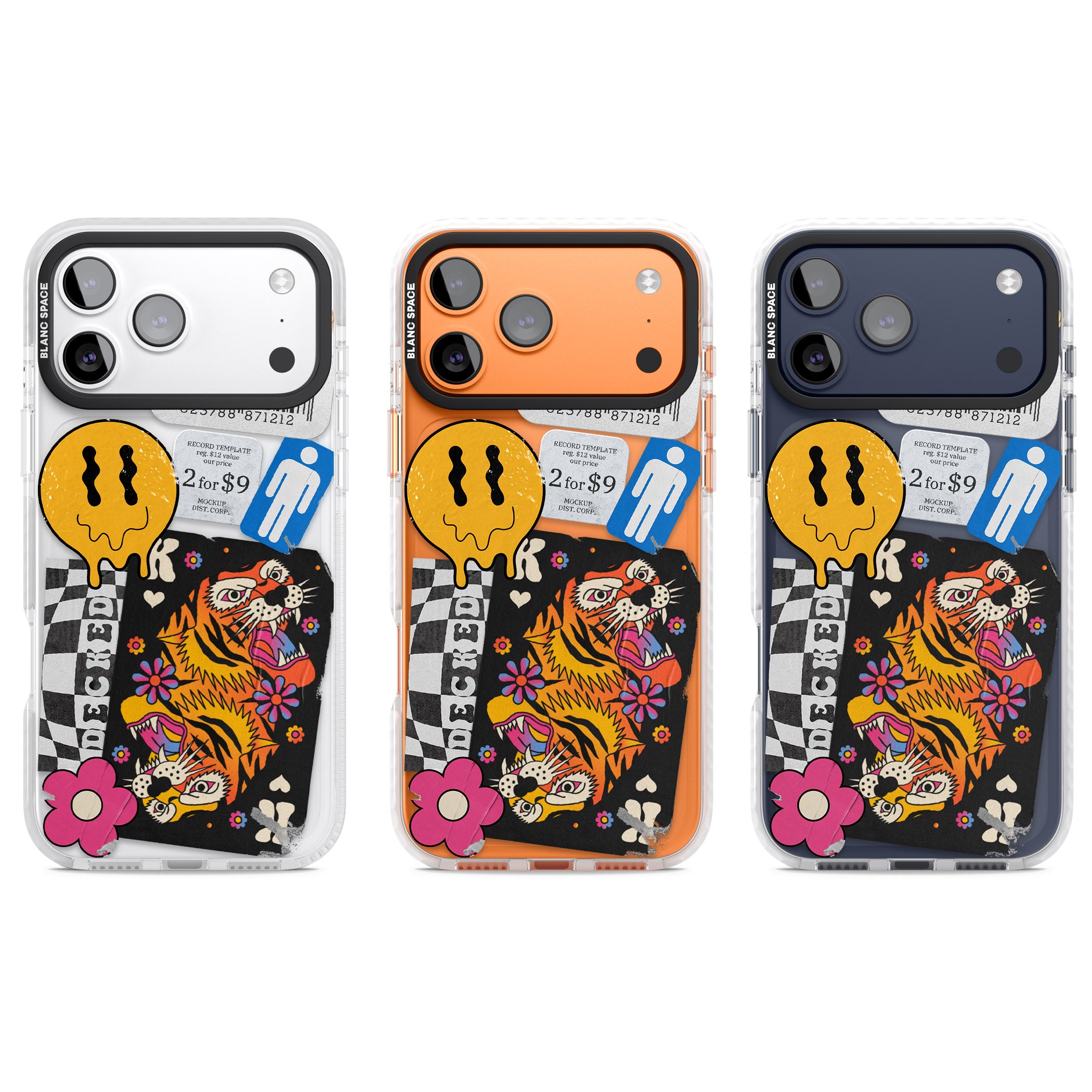 Electric Vibes iPhone 17 Pro Impact Clear Phone Case APT Impact Protection