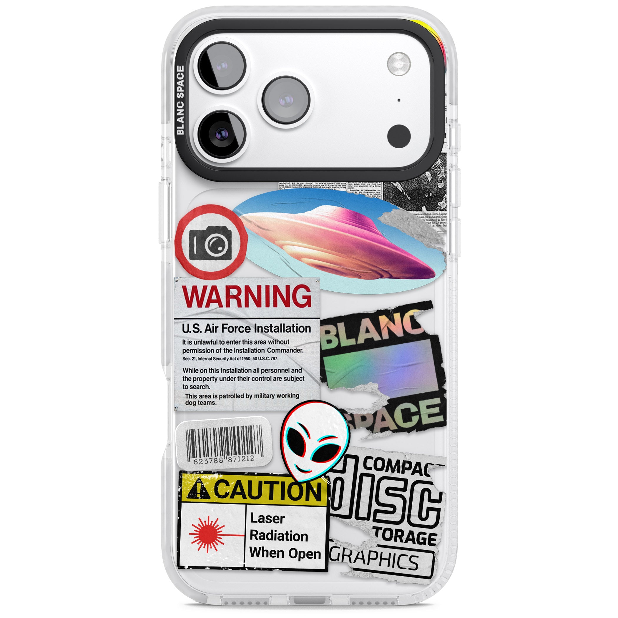 Cosmic Encounters iPhone 17 Pro Max Impact Clear Phone Case