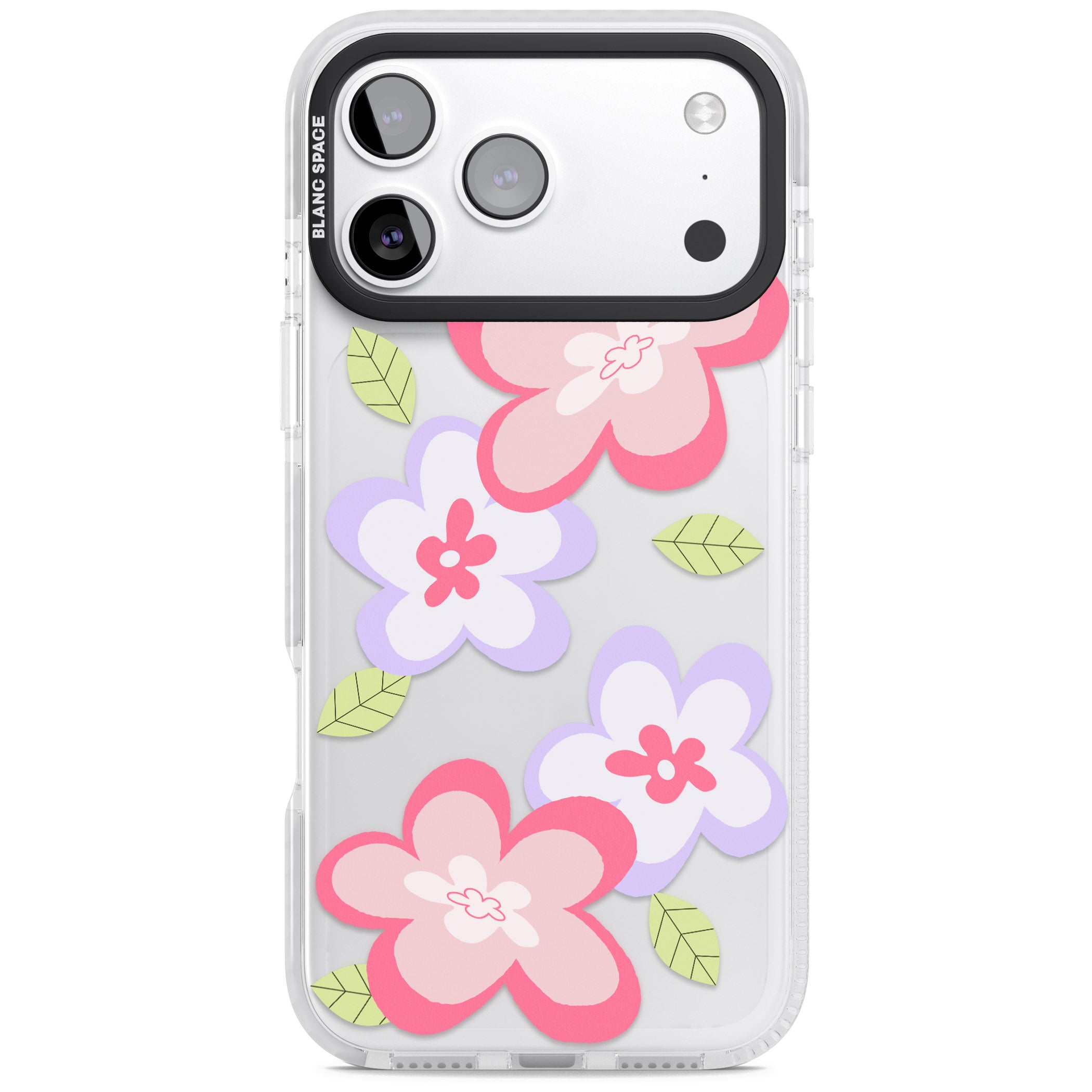 Funky Flowers iPhone 17 Pro Max Impact Clear Phone Case