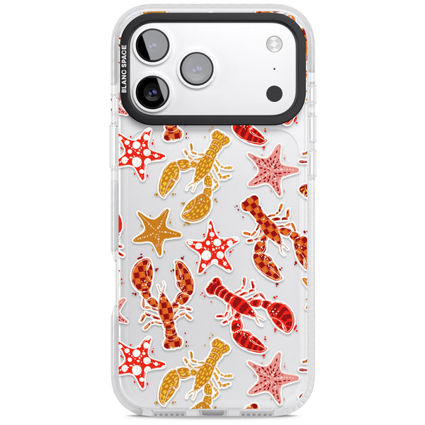 Lobster & Starfish Coastal Pattern