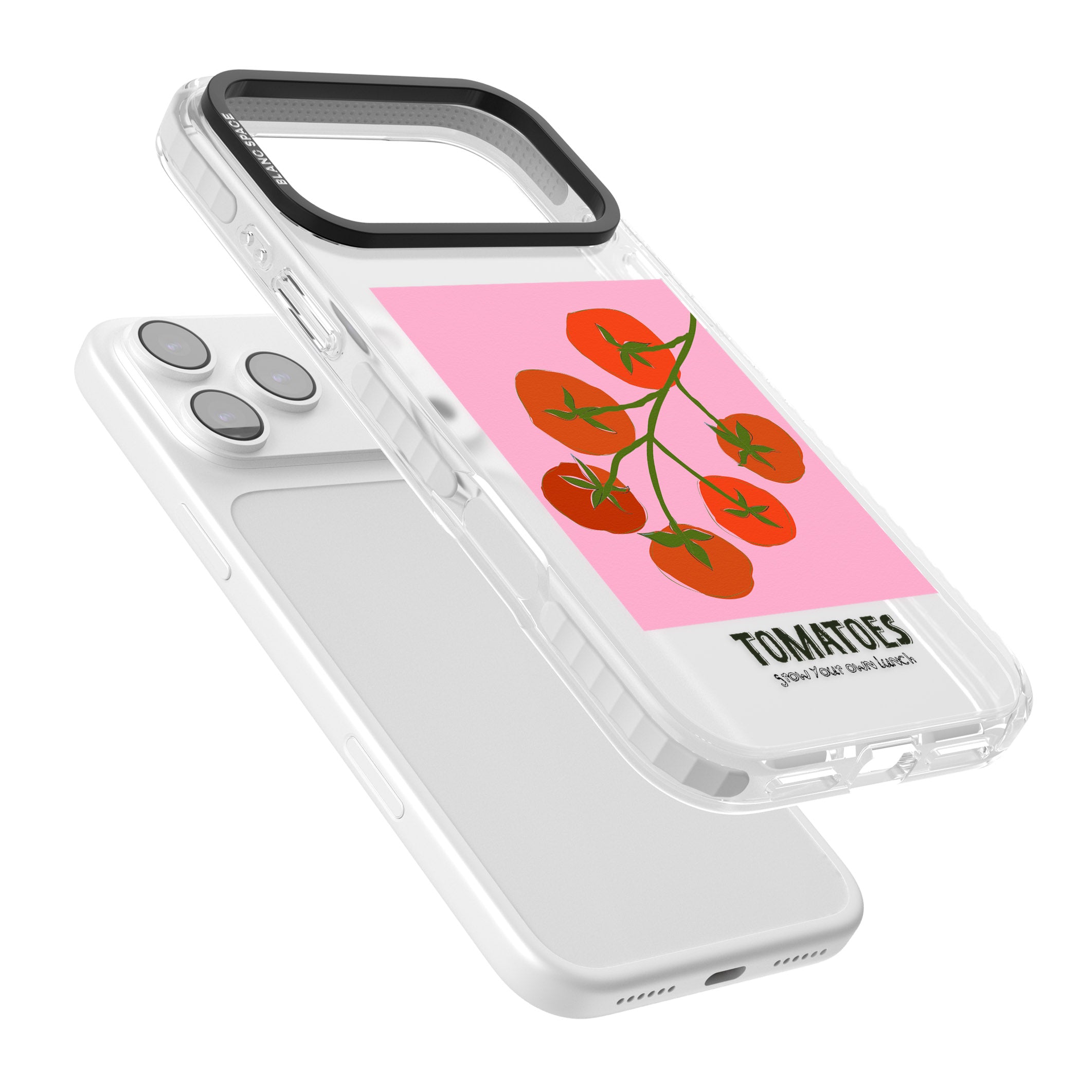 Own Tomatoes iPhone 17 Pro Max Impact Clear Phone Case Colours