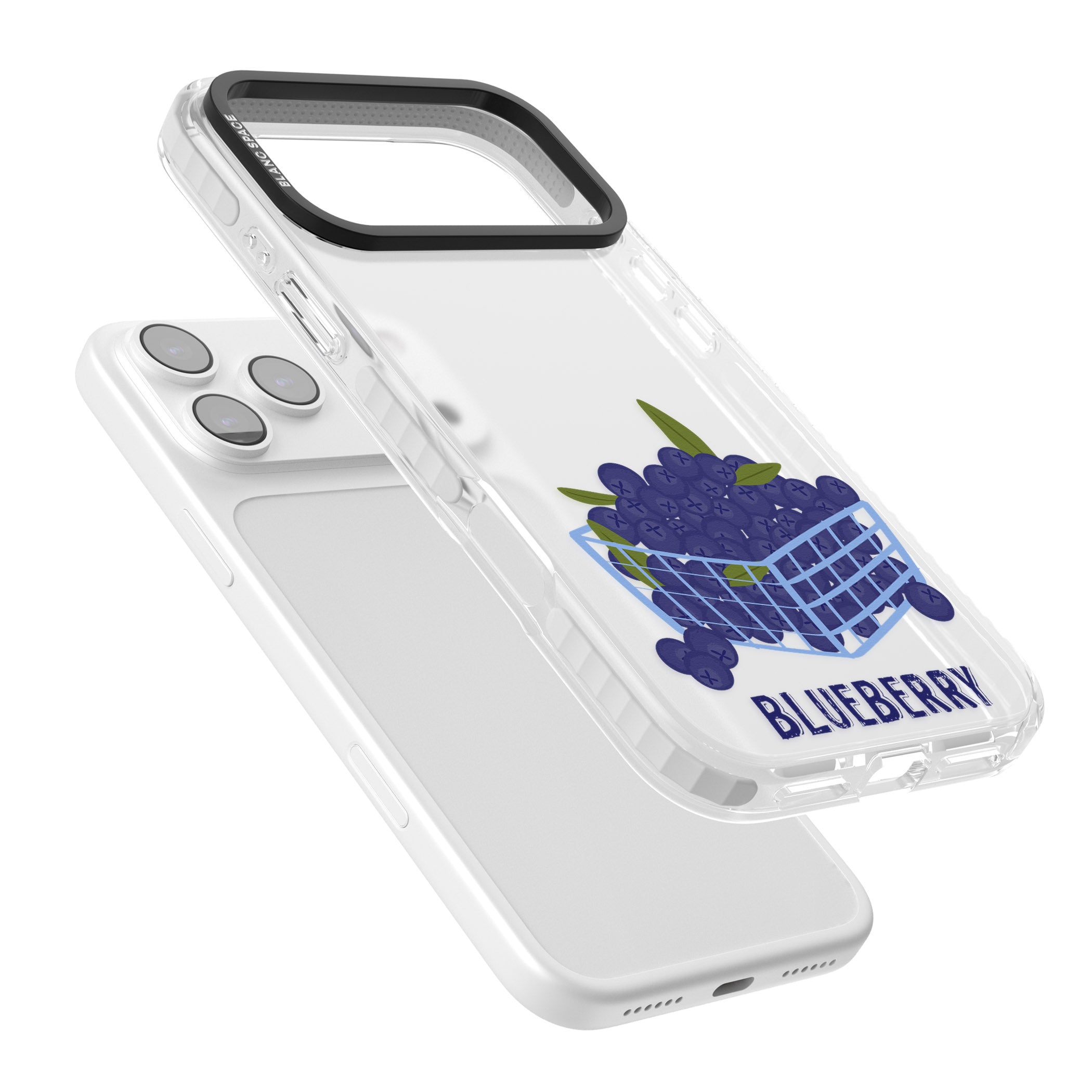 Blueberry Basket iPhone 17 Pro Max Impact Clear Phone Case Colours