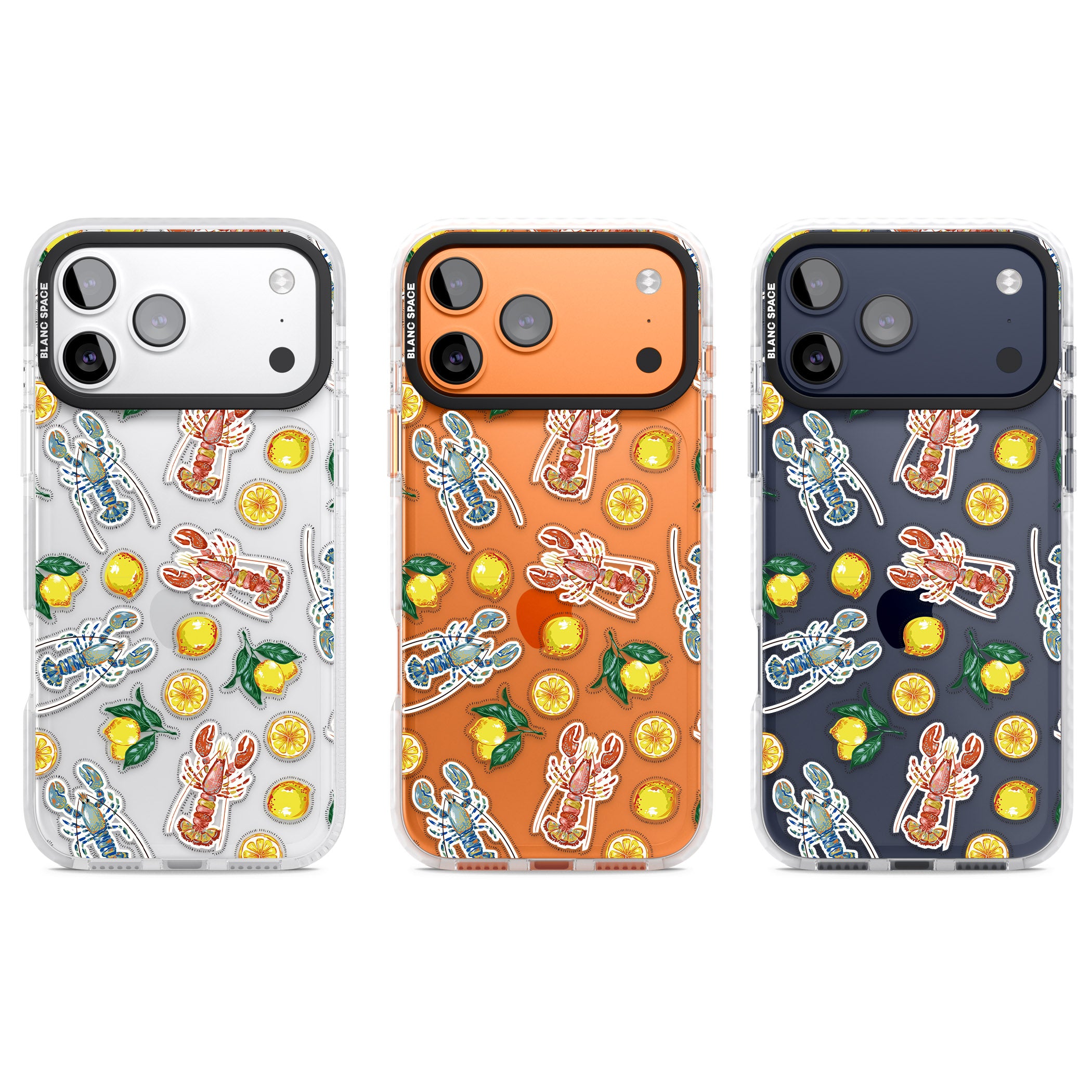 Lemons & Lobsters iPhone 17 Pro Impact Clear Phone Case APT Impact Protection