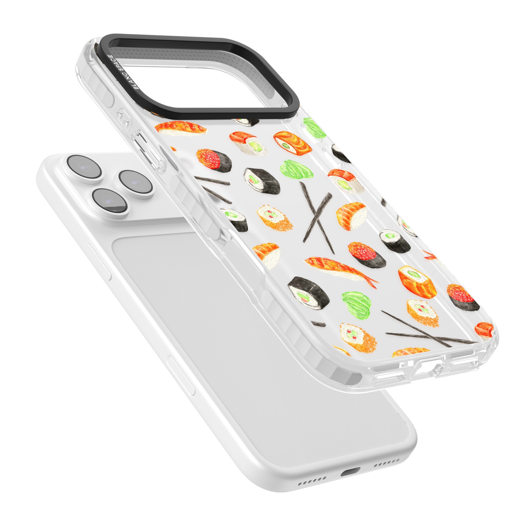 Sushi iPhone 17 Pro Max Impact Clear Phone Case Colours