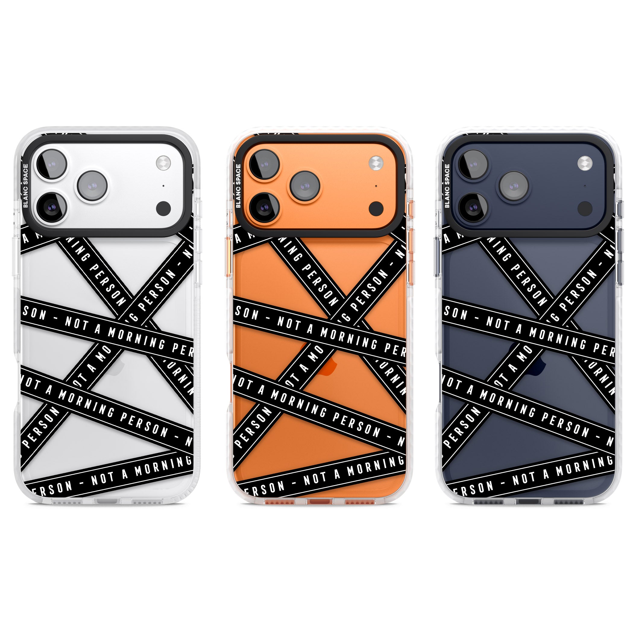 Not A Morning Person iPhone 17 Pro Impact Clear Phone Case APT Impact Protection