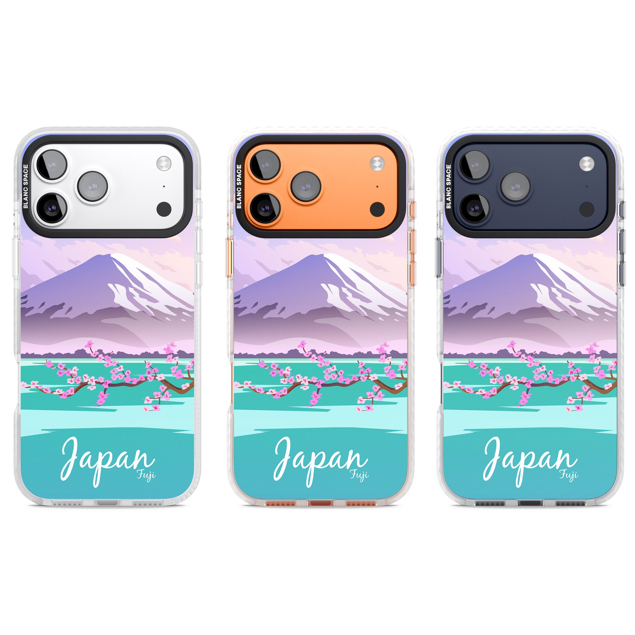 Vintage Travel Poster Japan iPhone 17 Pro Impact Clear Phone Case APT Impact Protection