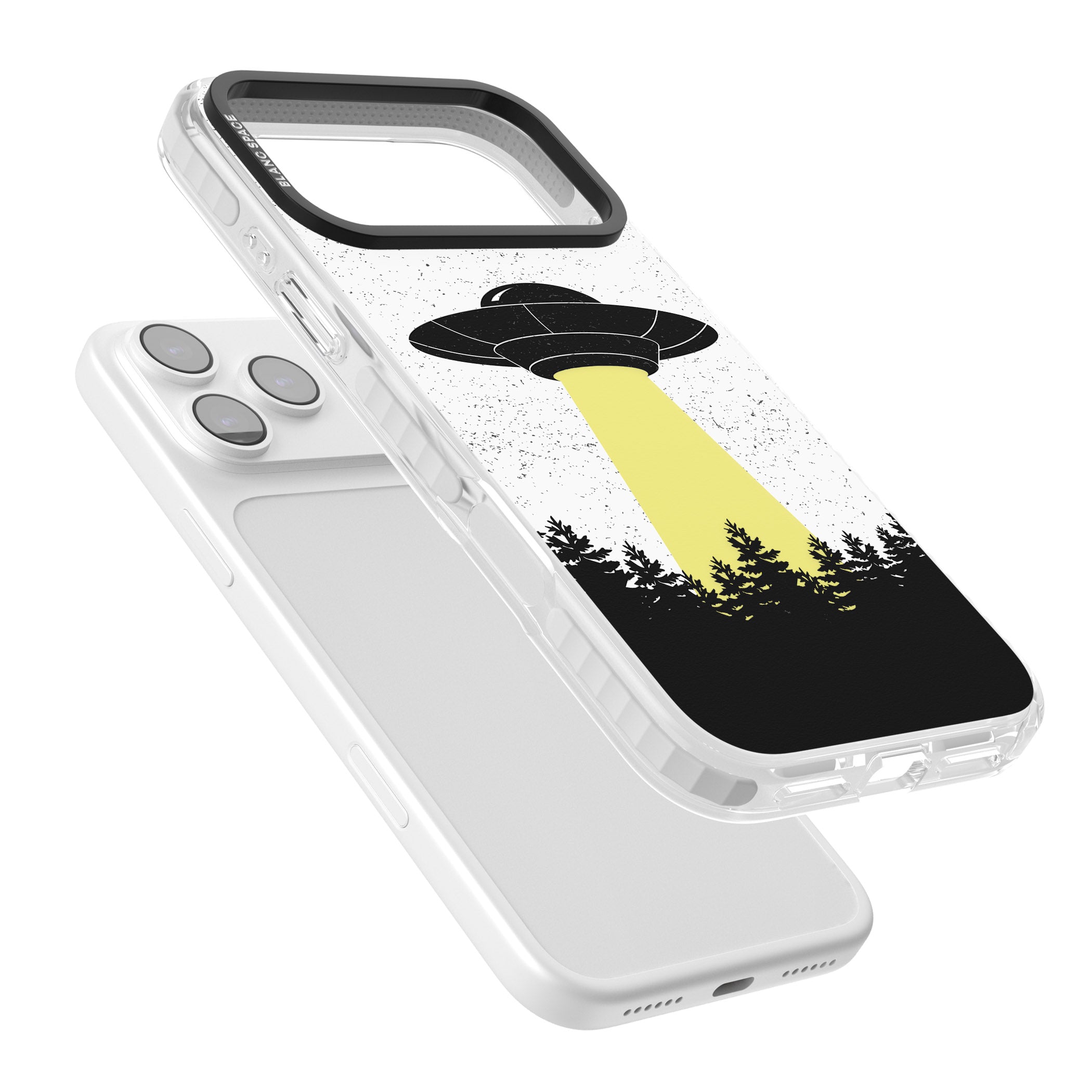 Alien Abduction iPhone 17 Pro Max Impact Clear Phone Case Colours