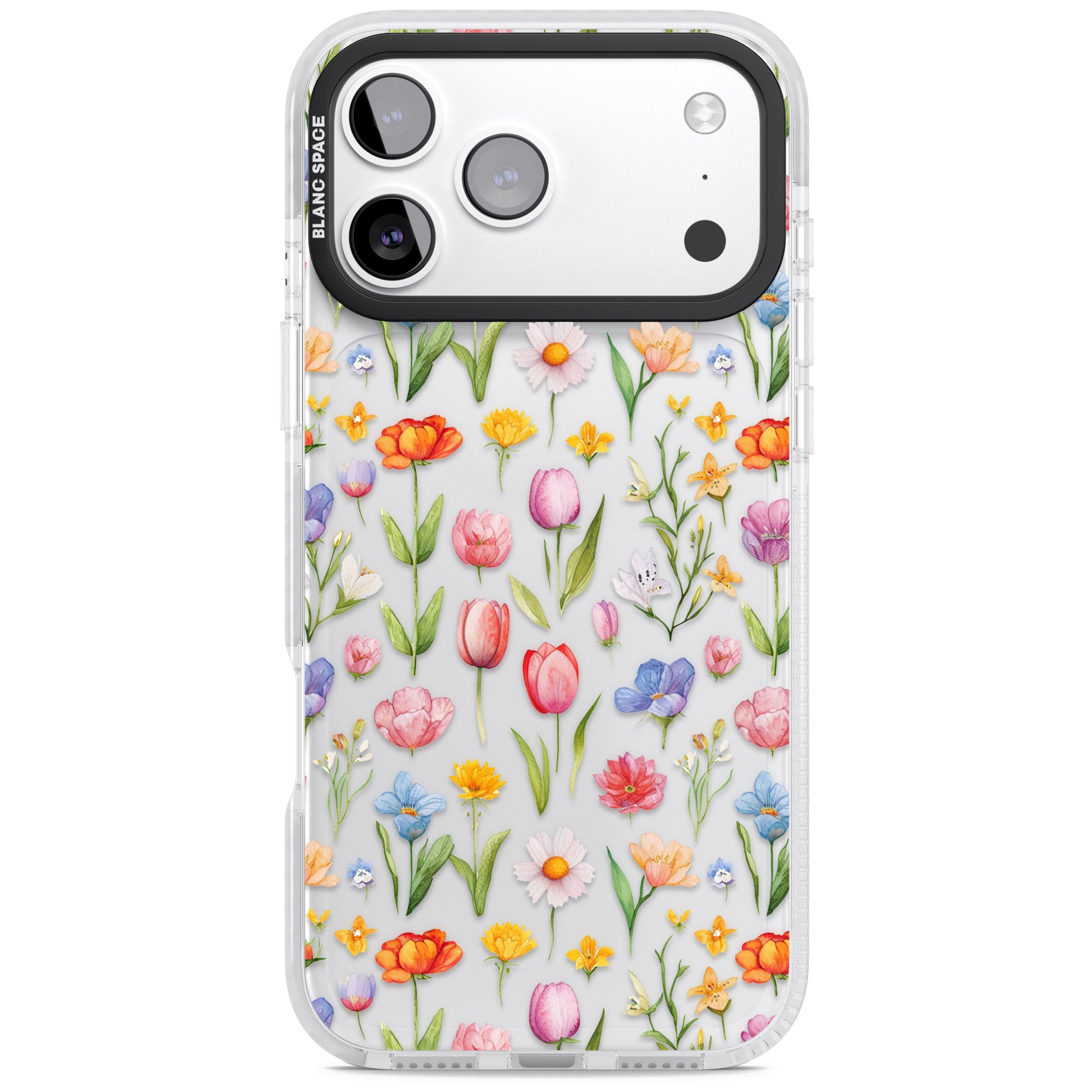 Small Flower Mix iPhone 17 Pro Max Impact Clear Phone Case