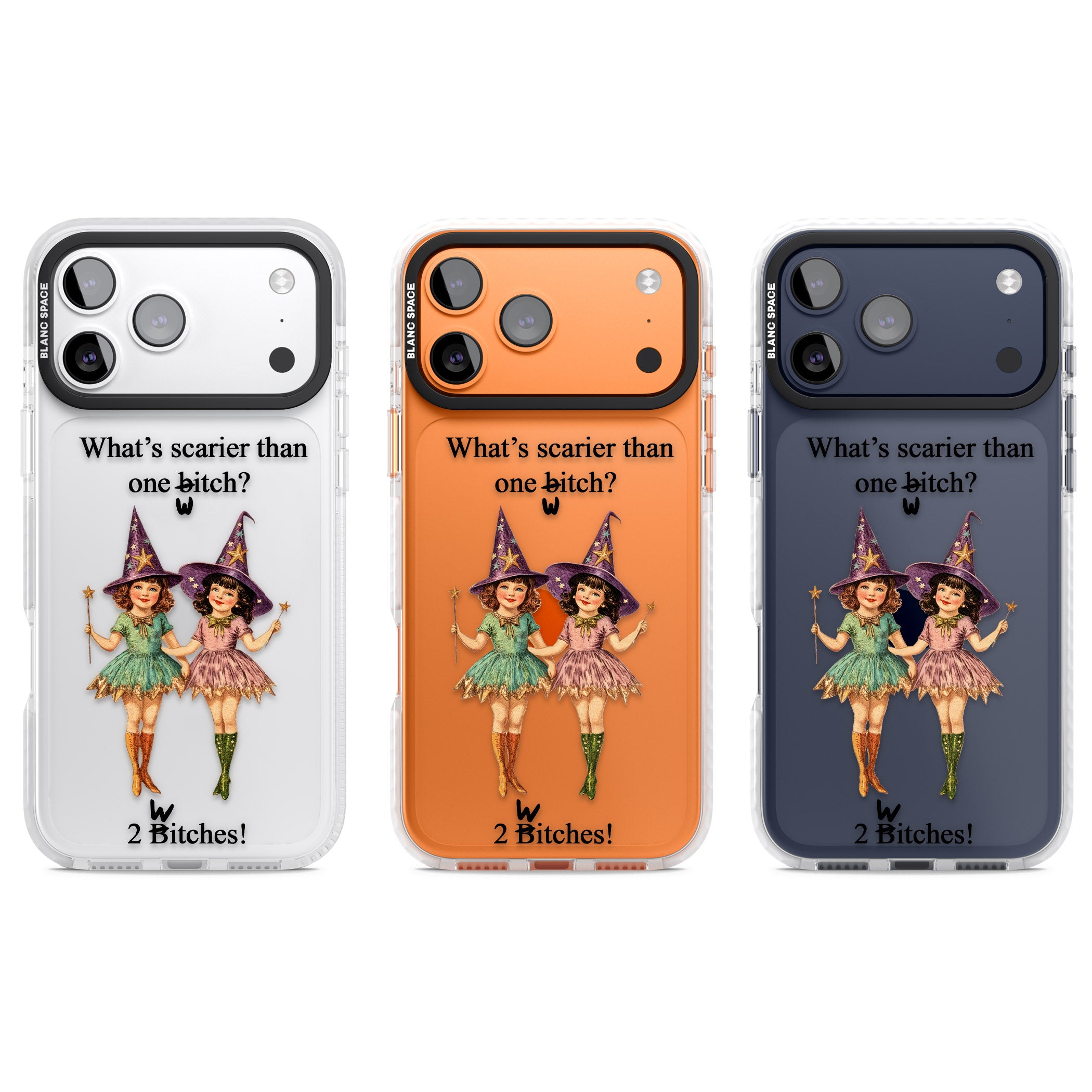 Two Witches iPhone 17 Pro Impact Clear Phone Case APT Impact Protection
