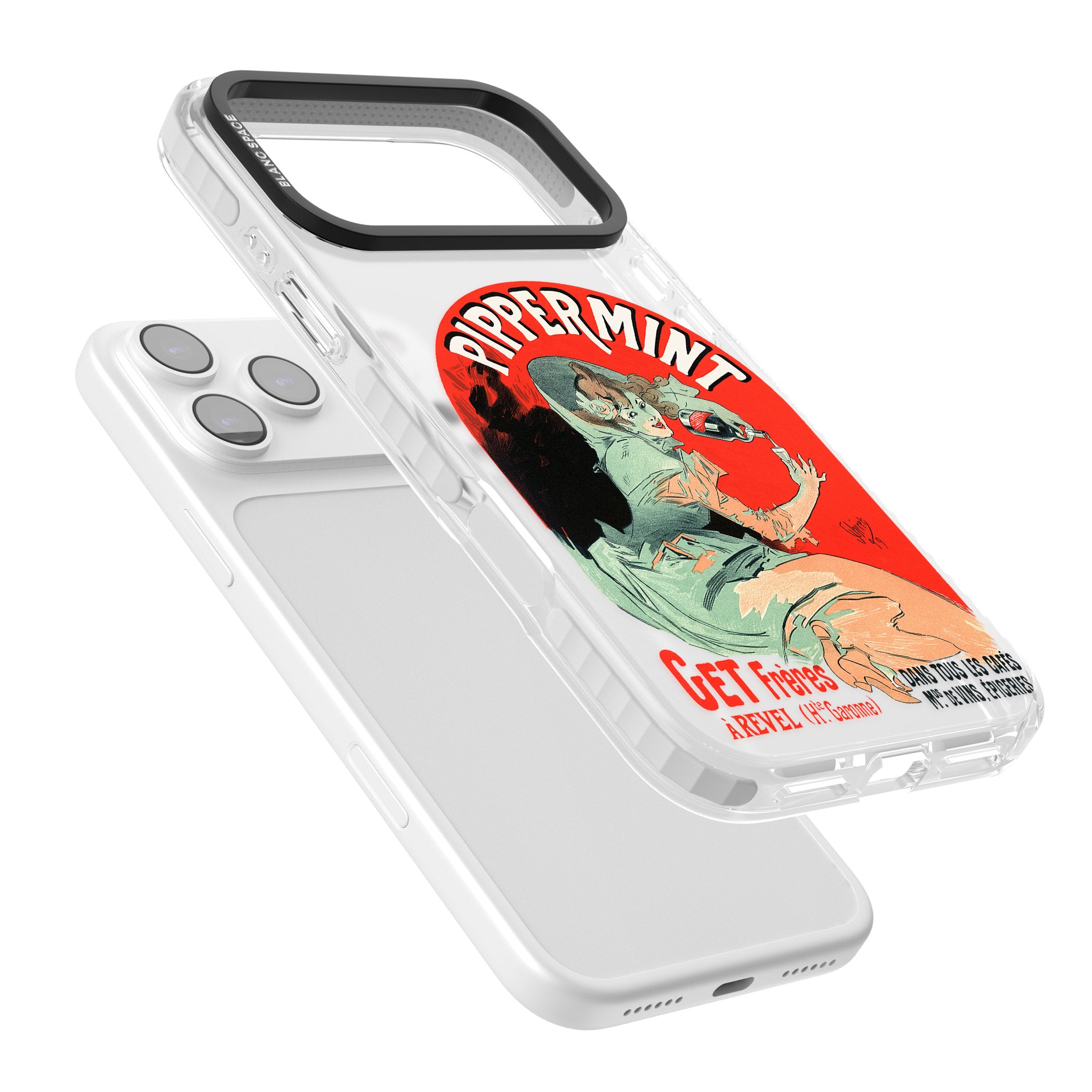 Pippermint Poster iPhone 17 Pro Max Impact Clear Phone Case Colours