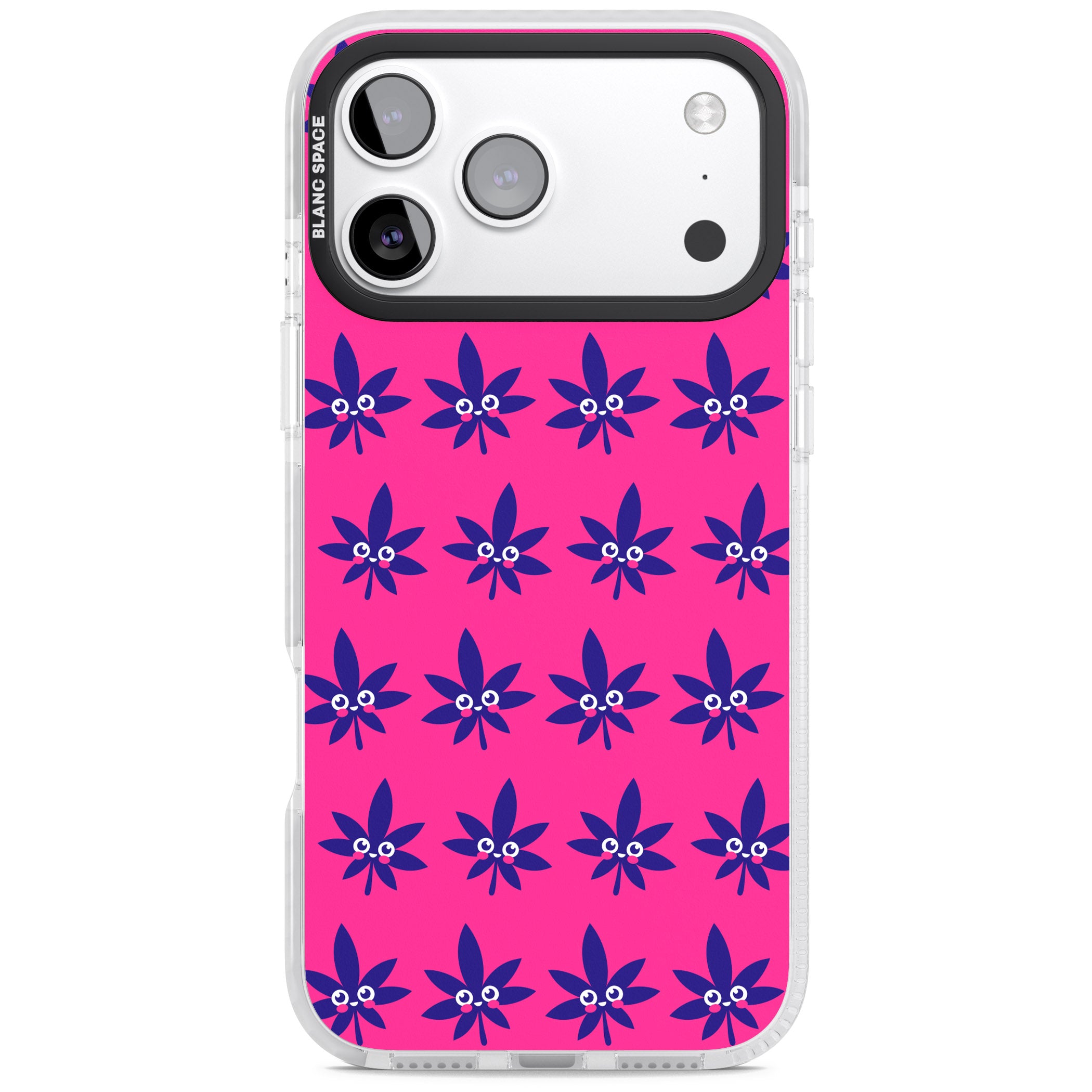 Pink Sativa iPhone 17 Pro Impact Clear Phone Case