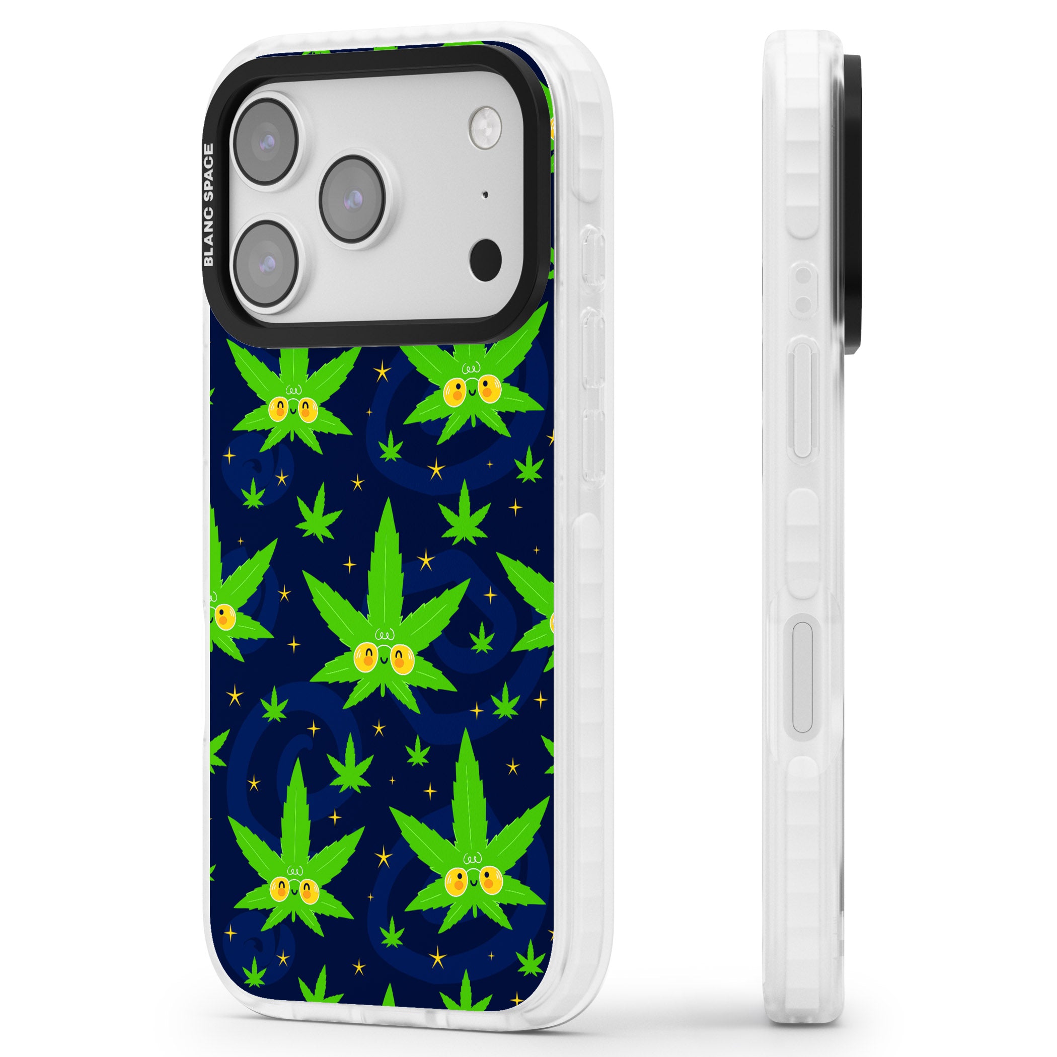 High Af iPhone 17 Pro Max Impact Clear Phone Case Side Profile