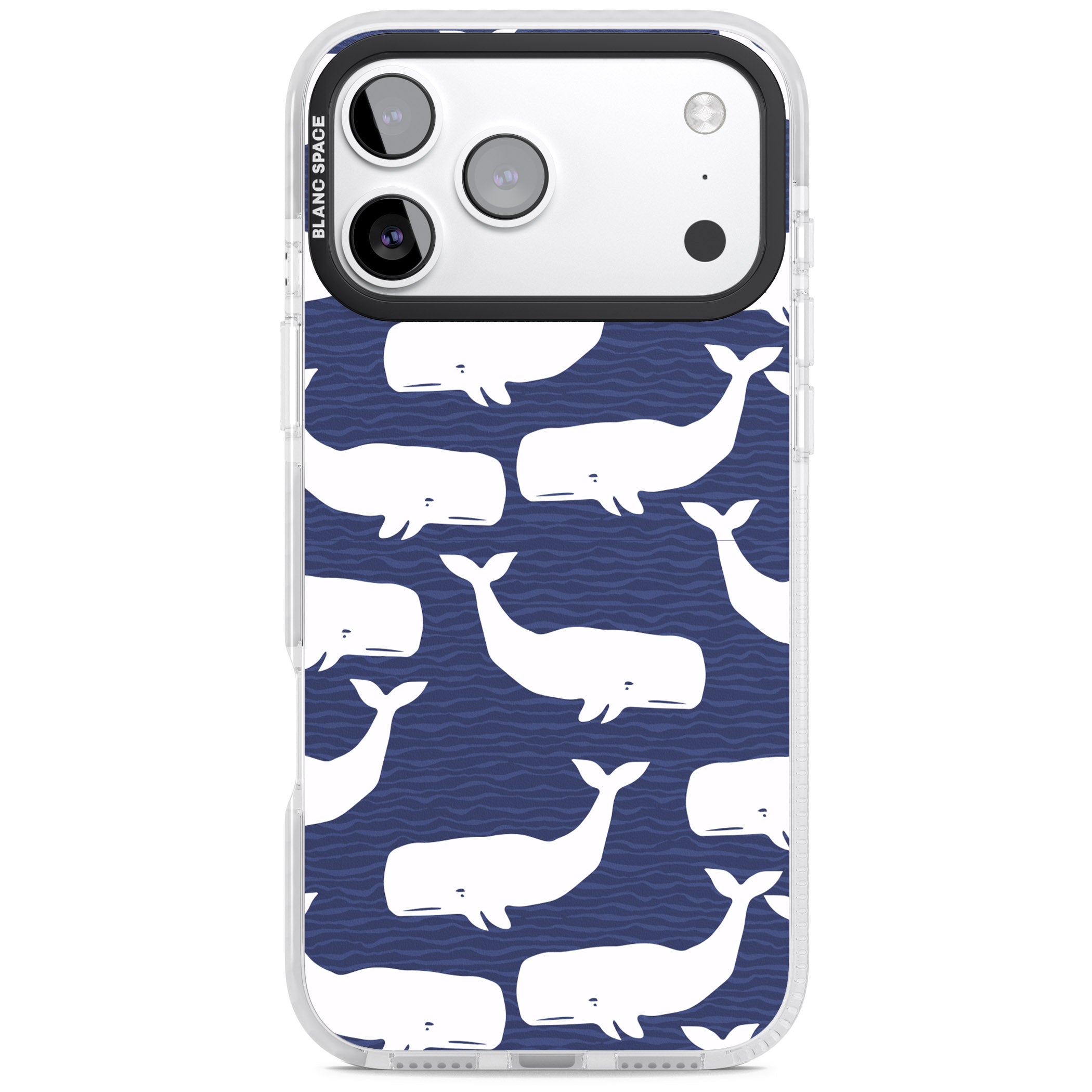 Whale Dreams iPhone 17 Pro Max Impact Clear Phone Case