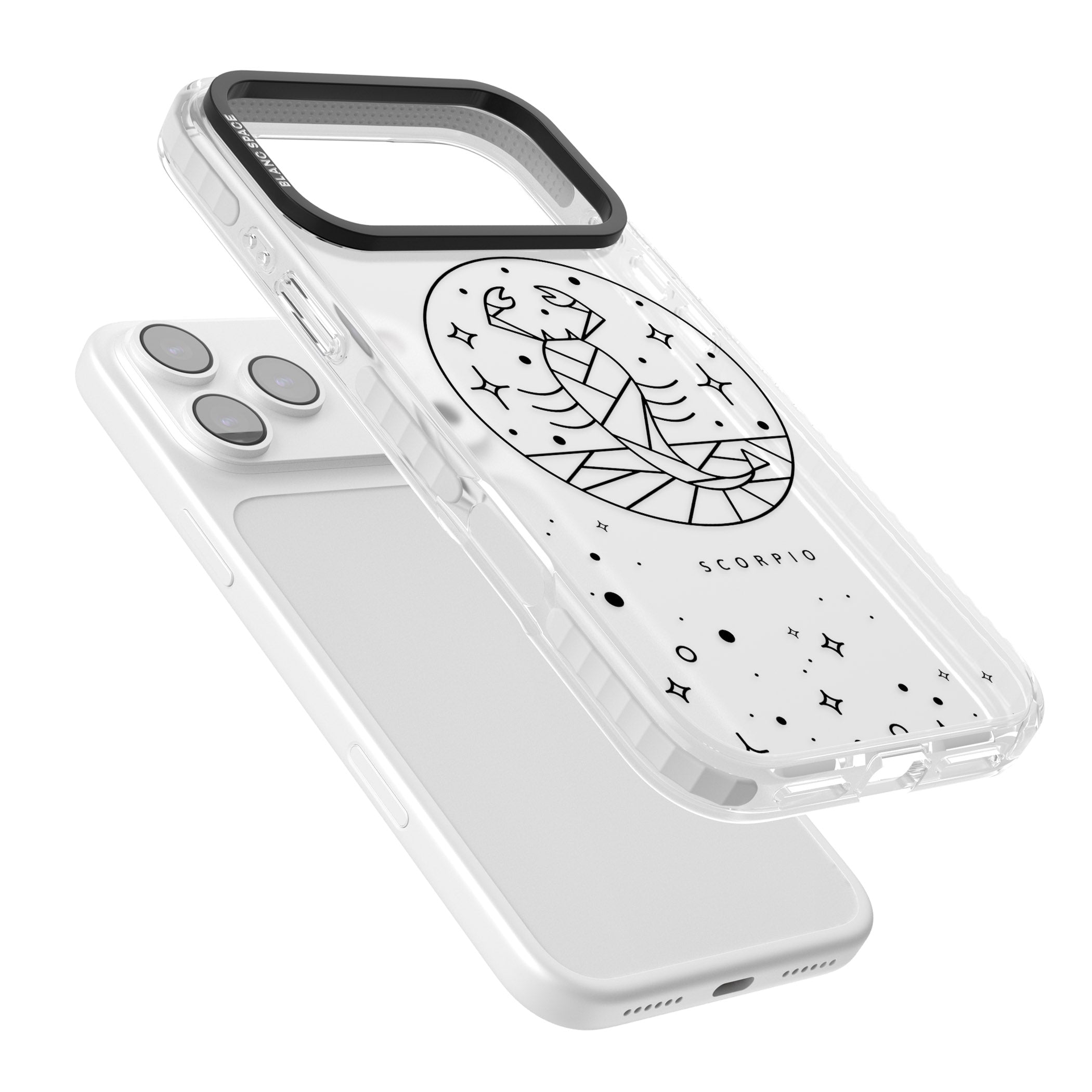 Scorpio Emblem Cosmic Design iPhone 17 Pro Max Impact Clear Phone Case Colours