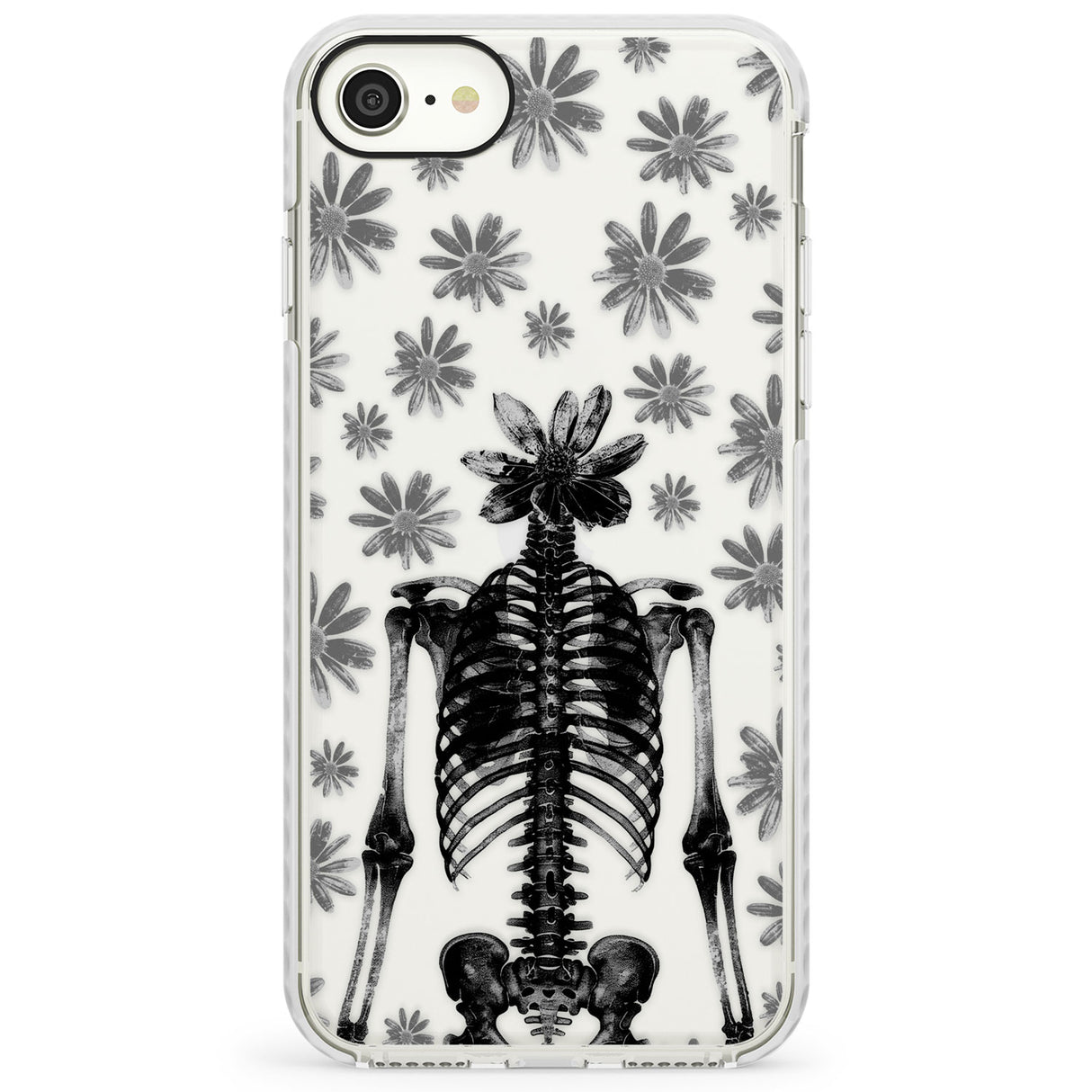 Skeleton FlowerImpact Phone Case for iPhone SE