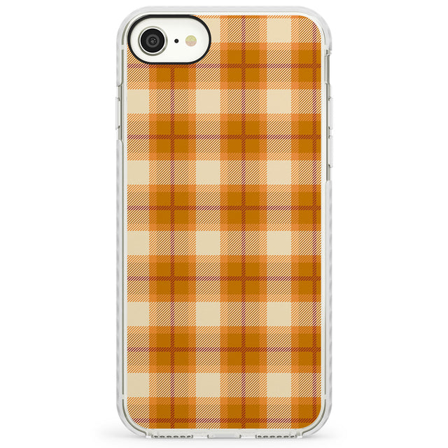 Pumpkin PlaidImpact Phone Case for iPhone SE