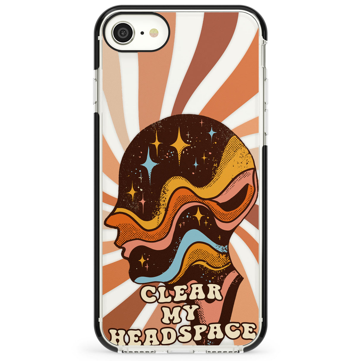 Clear My Headspace Impact Phone Case for iPhone SE