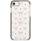 Pink Bows & Hearts Impact Phone Case for iPhone SE