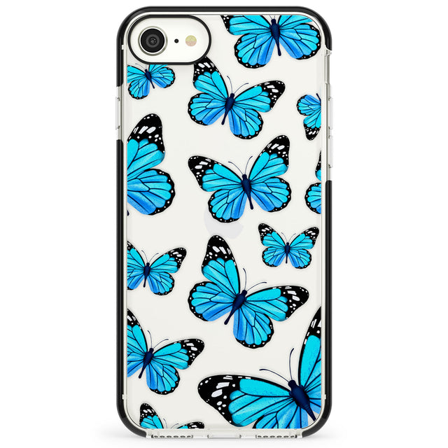 Blue Butterflies Impact Phone Case for iPhone SE