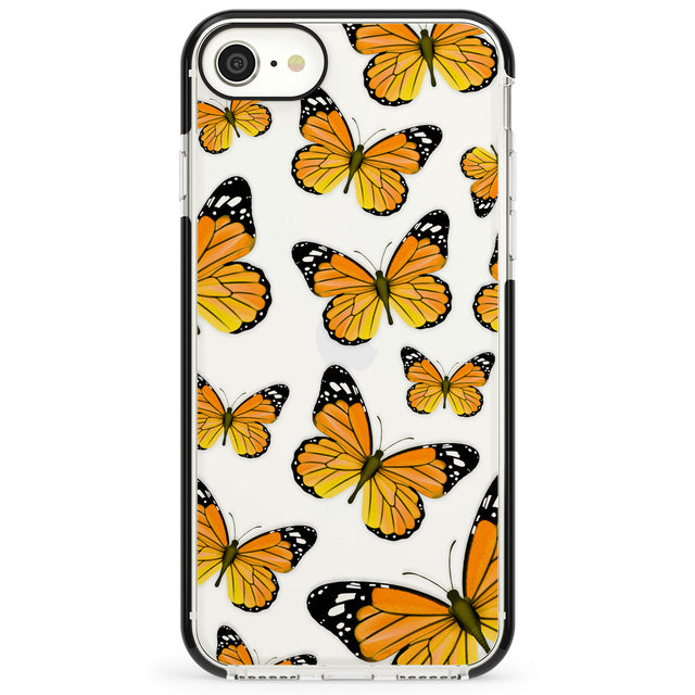 Sun-Yellow Butterflies Impact Phone Case for iPhone SE