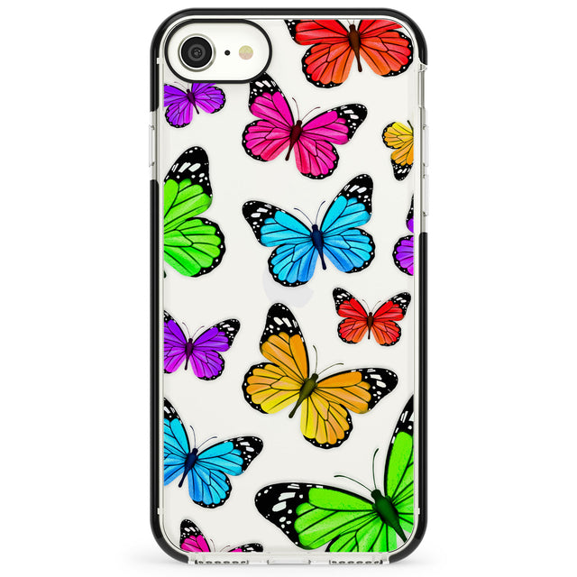 Vibrant Butterflies Impact Phone Case for iPhone SE