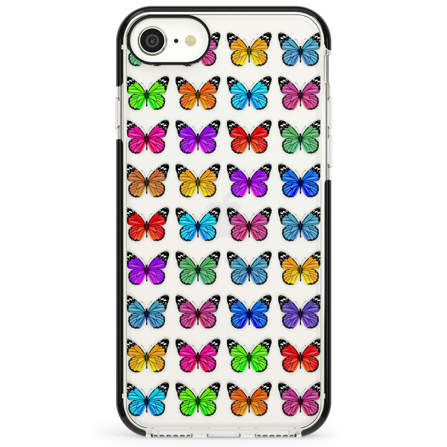 Colourful Butterfly Pattern Impact Phone Case for iPhone SE