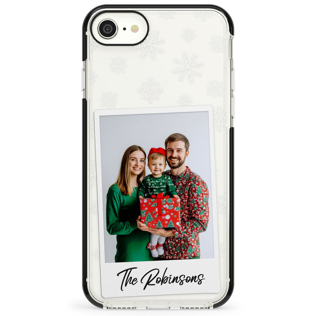 Personalised Snowflake Photo Impact Phone Case for iPhone SE