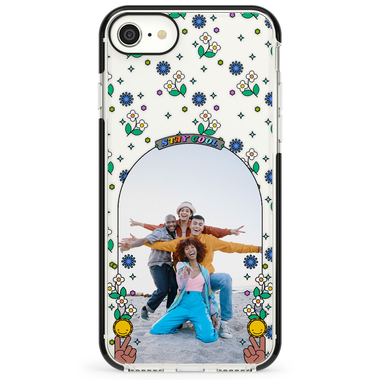 Personalised Summer Photo Frame Impact Phone Case for iPhone SE