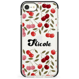 Personalised Cherry Pattern Impact Phone Case for iPhone SE