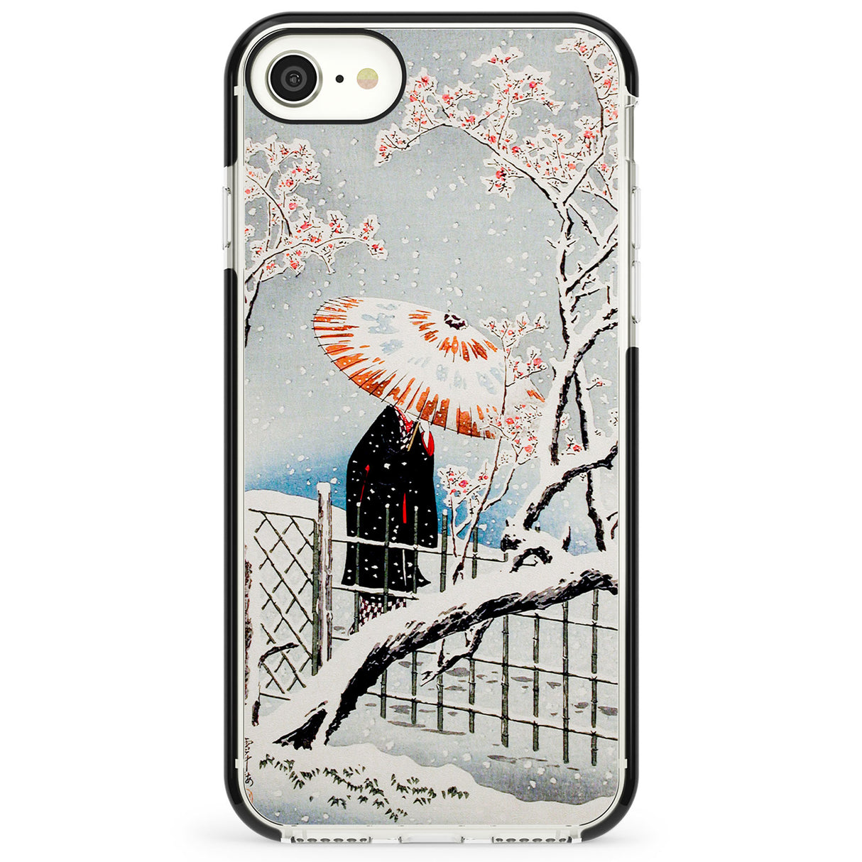 Plum Tree in Snow by Hiroaki Takahashi Impact Phone Case for iPhone SE