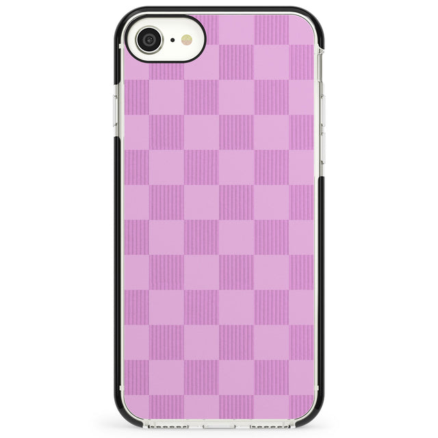 BUBBLEGUM CHECKERED Impact Phone Case for iPhone SE