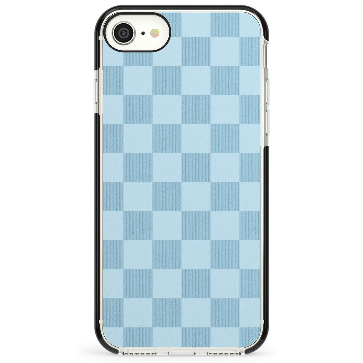 SKYBLUE CHECKERED Impact Phone Case for iPhone SE